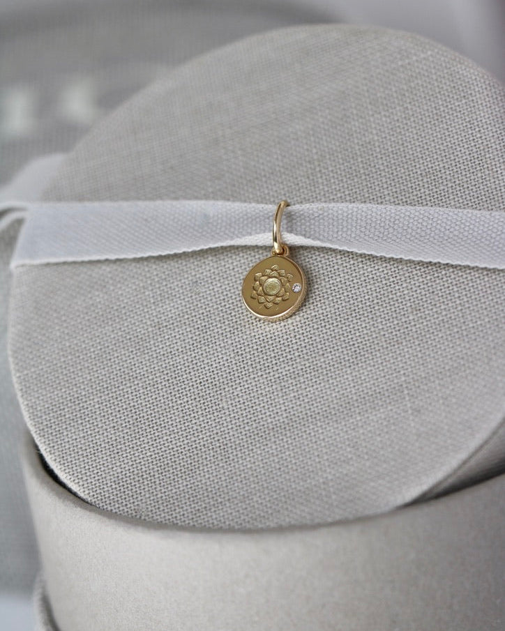 Inner Peace Kronechakra vedhæng - 18kt Rødguld