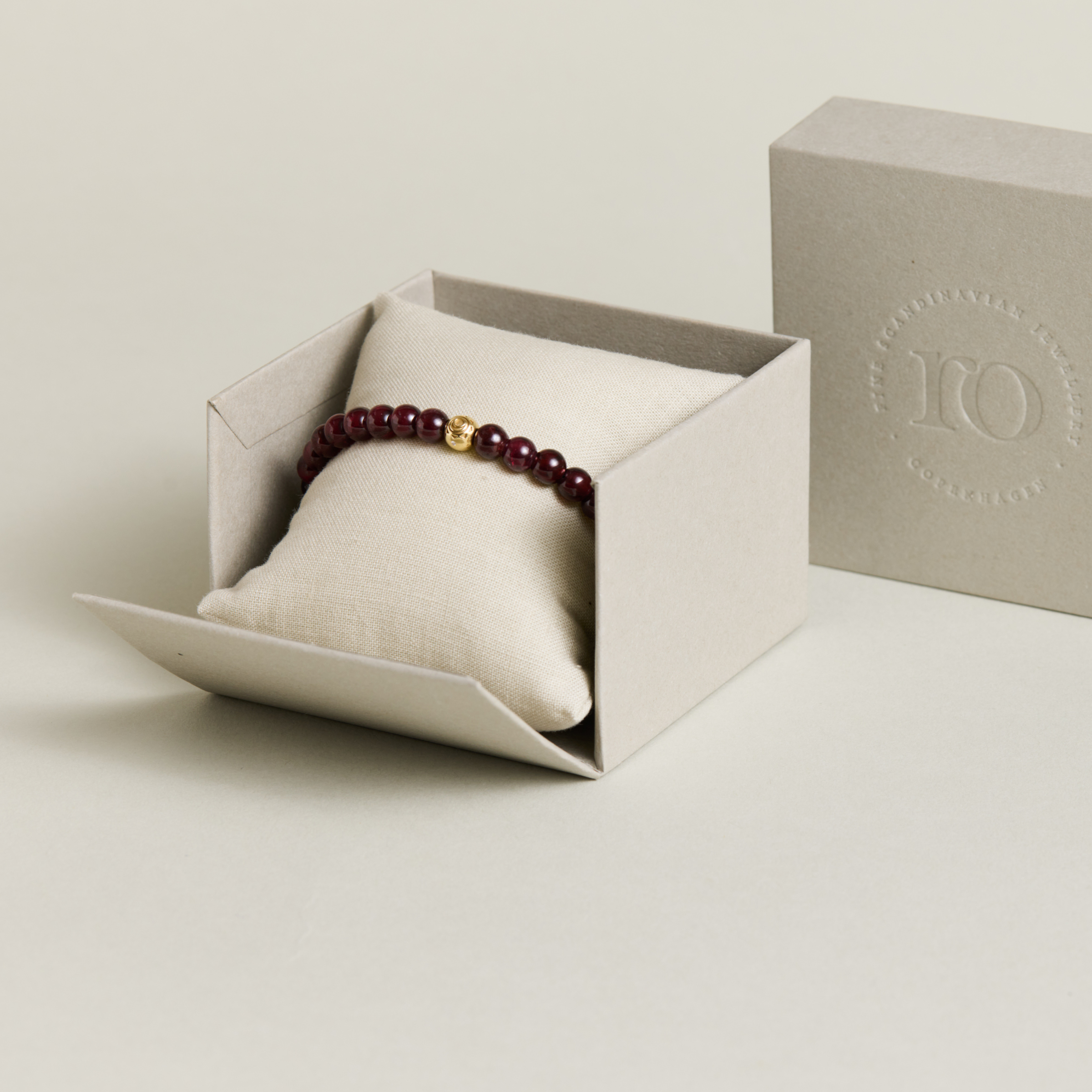 Inner Peace Hara Chakra armbånd - 18kt Rødguld
