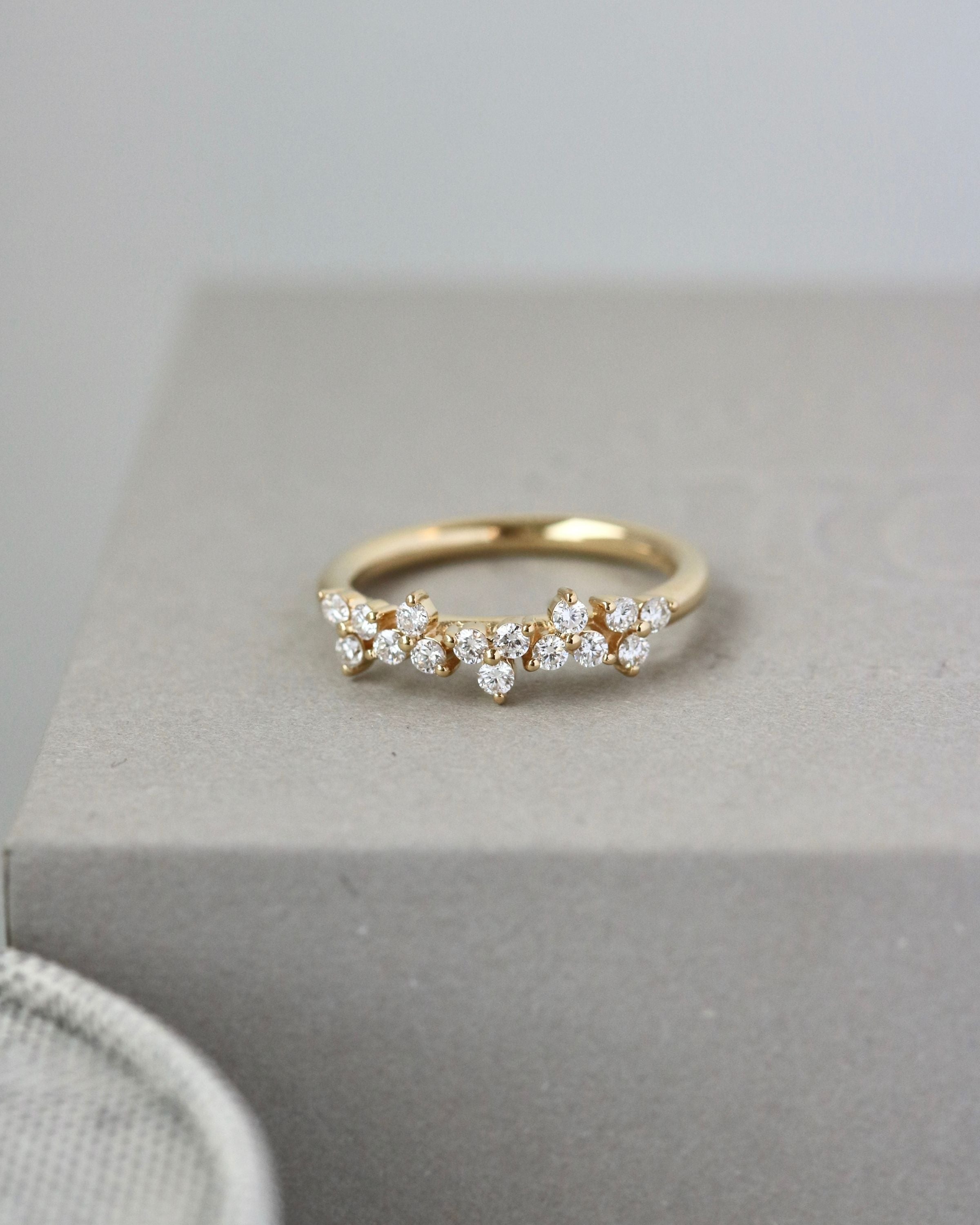 Fryd diamantring L - 18kt Rødguld