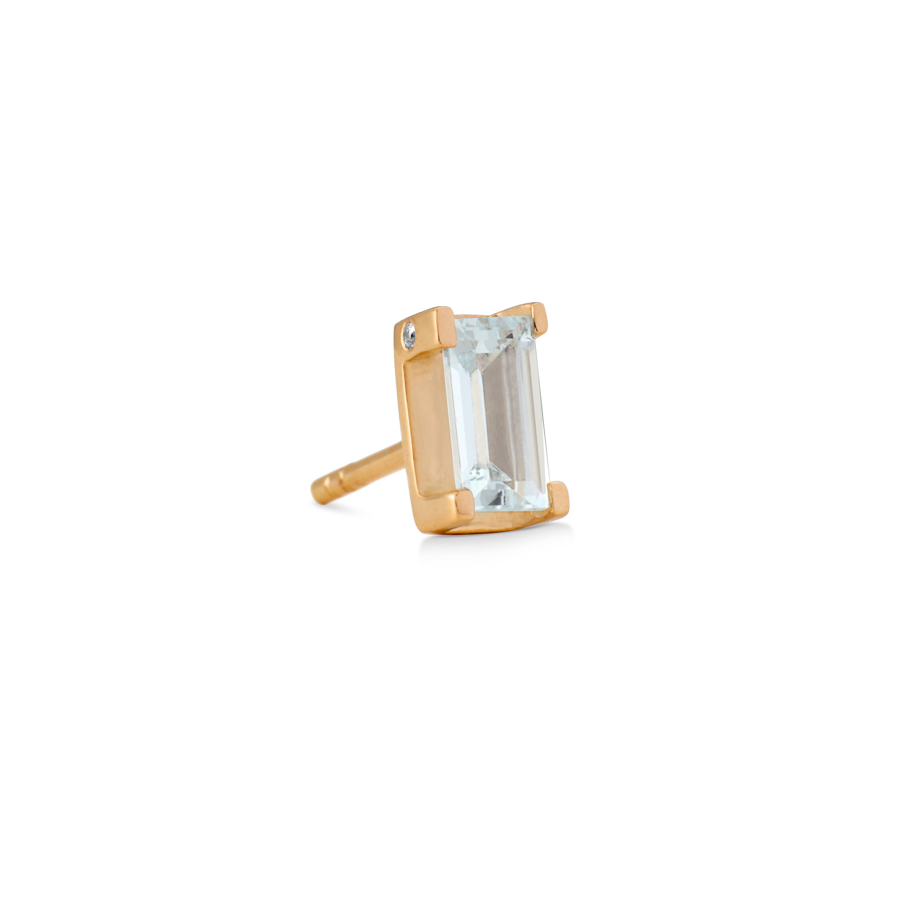 Nord Blue ørestik - 18kt Rødguld