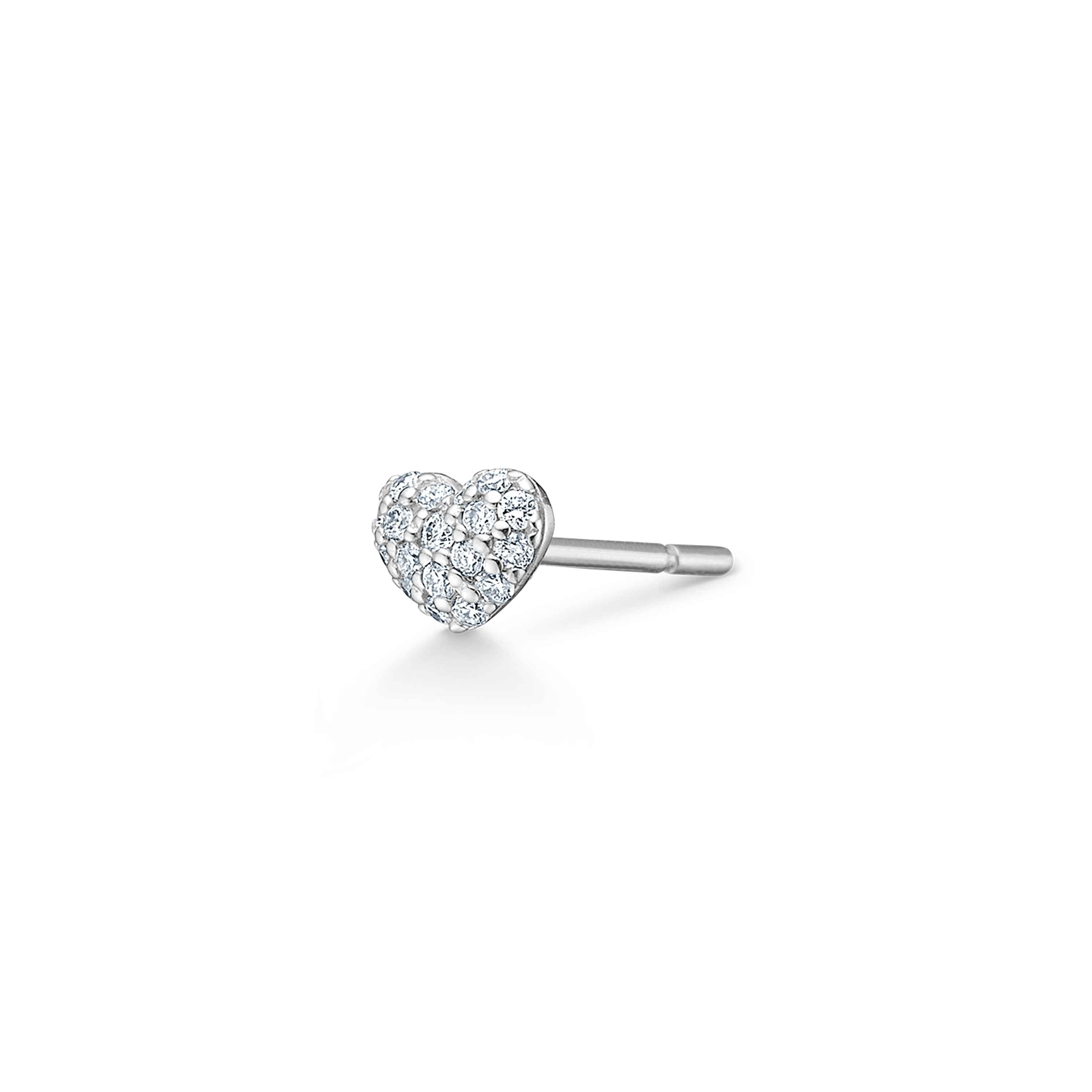 Symbols My Heart Diamant ørestik - 18kt Hvidguld