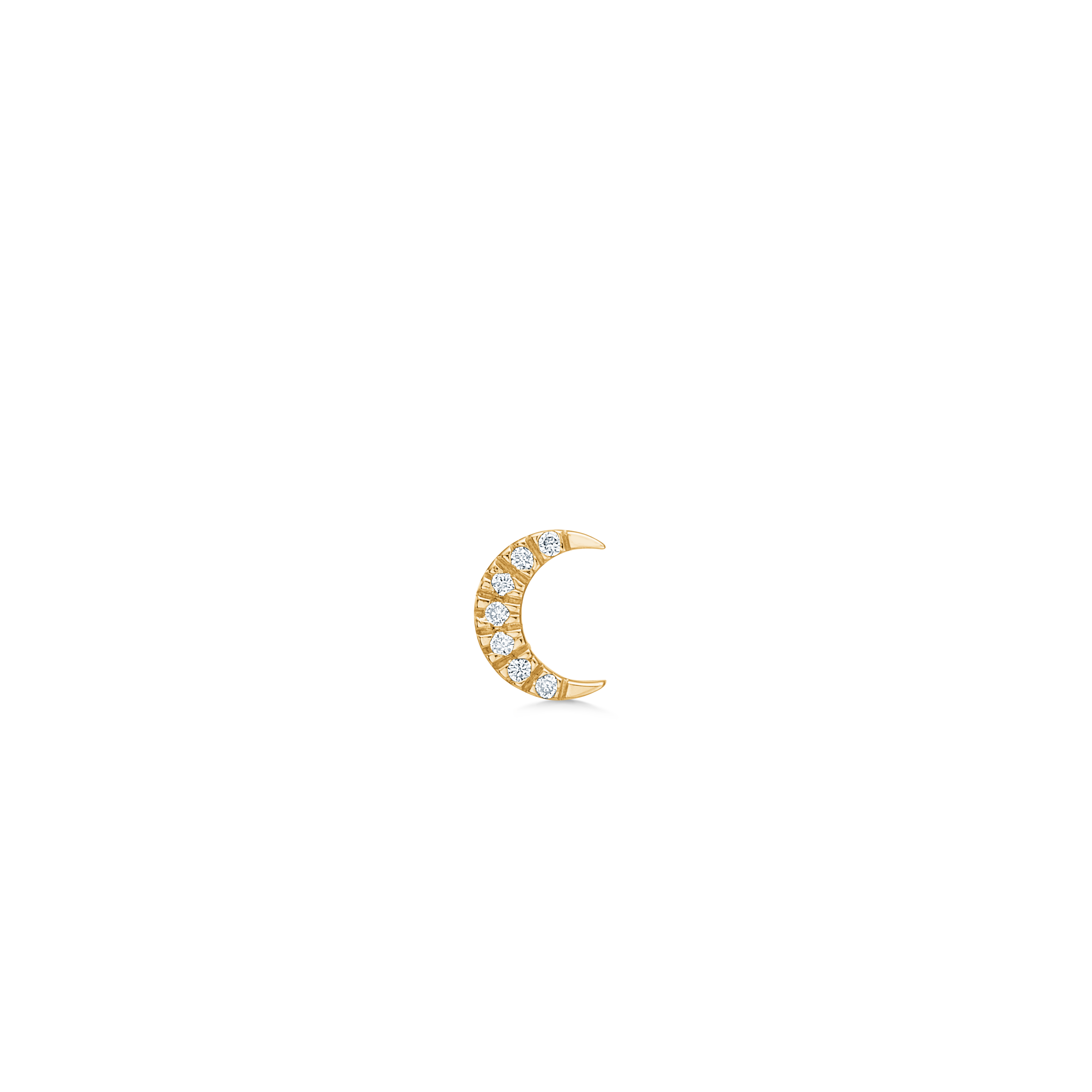 Symbols Half Moon diamantørering - 18kt Rødguld