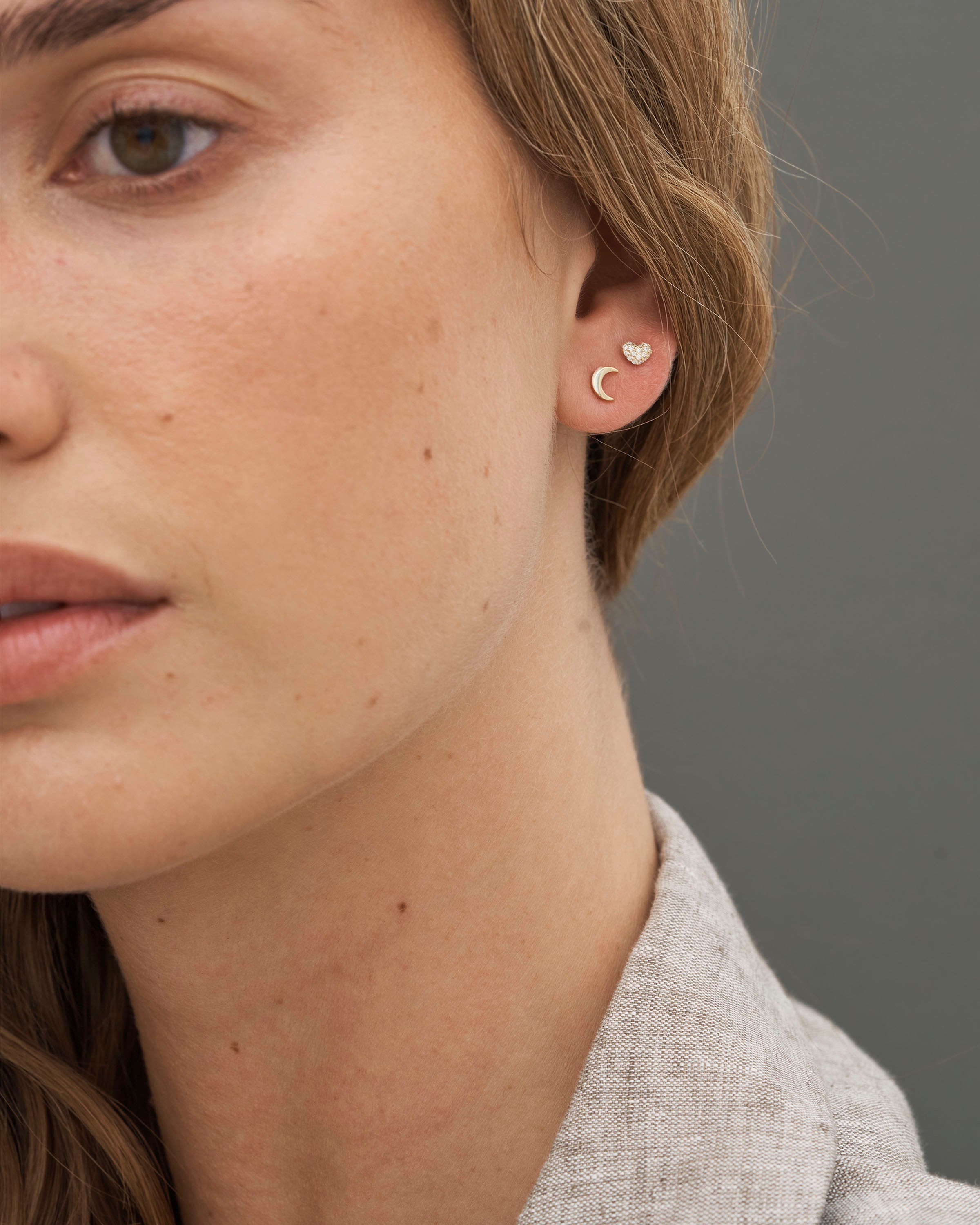 Symbols My Heart diamantørestik - 18kt Rødguld