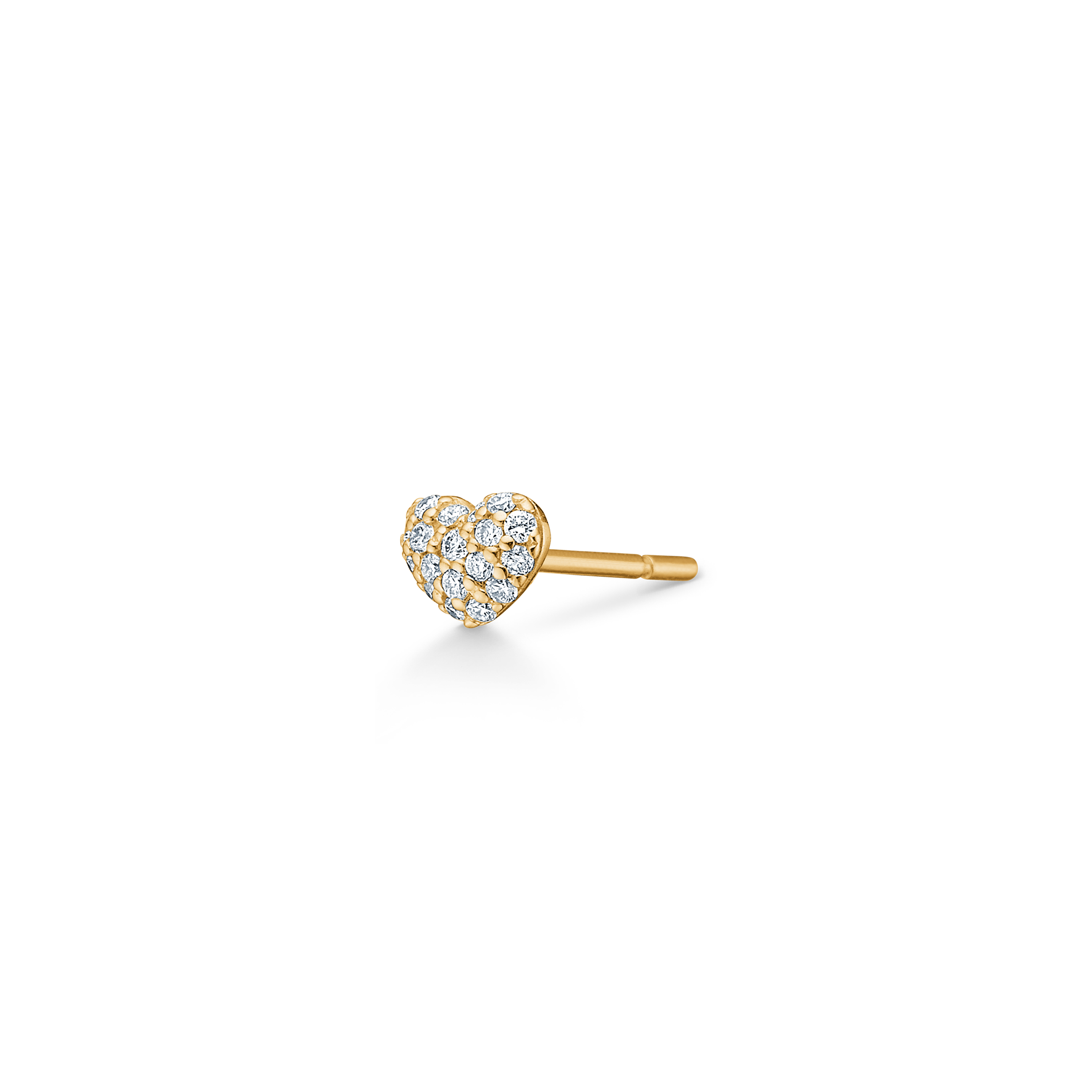 Symbols My Heart Diamant ørestik - 18kt Rødguld
