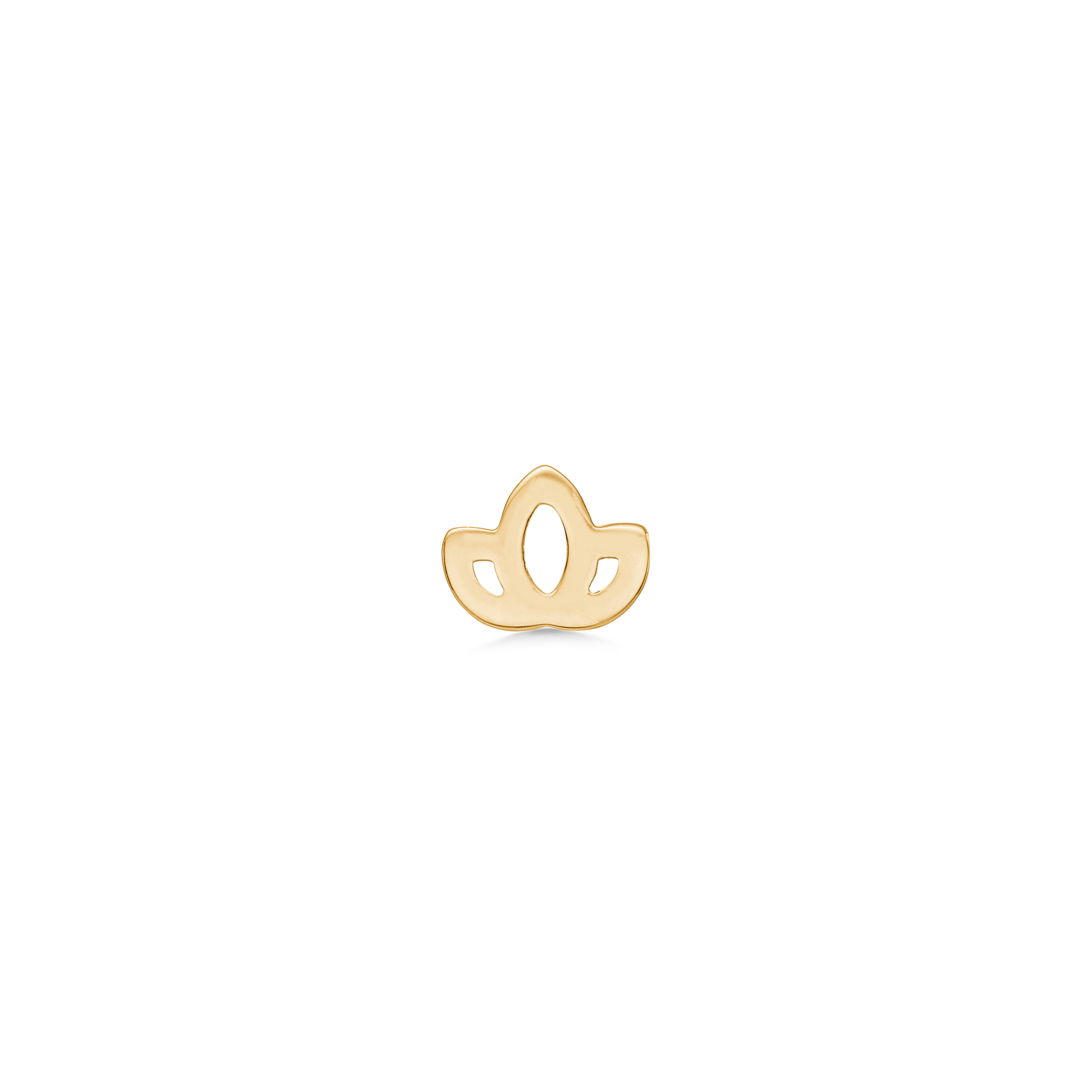 Symbols Lotus ørestik - 18kt Rødguld