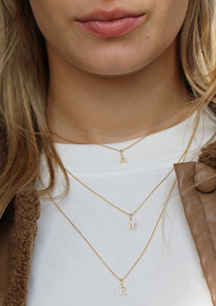 My Z diamant vedhæng - 18kt Rødguld