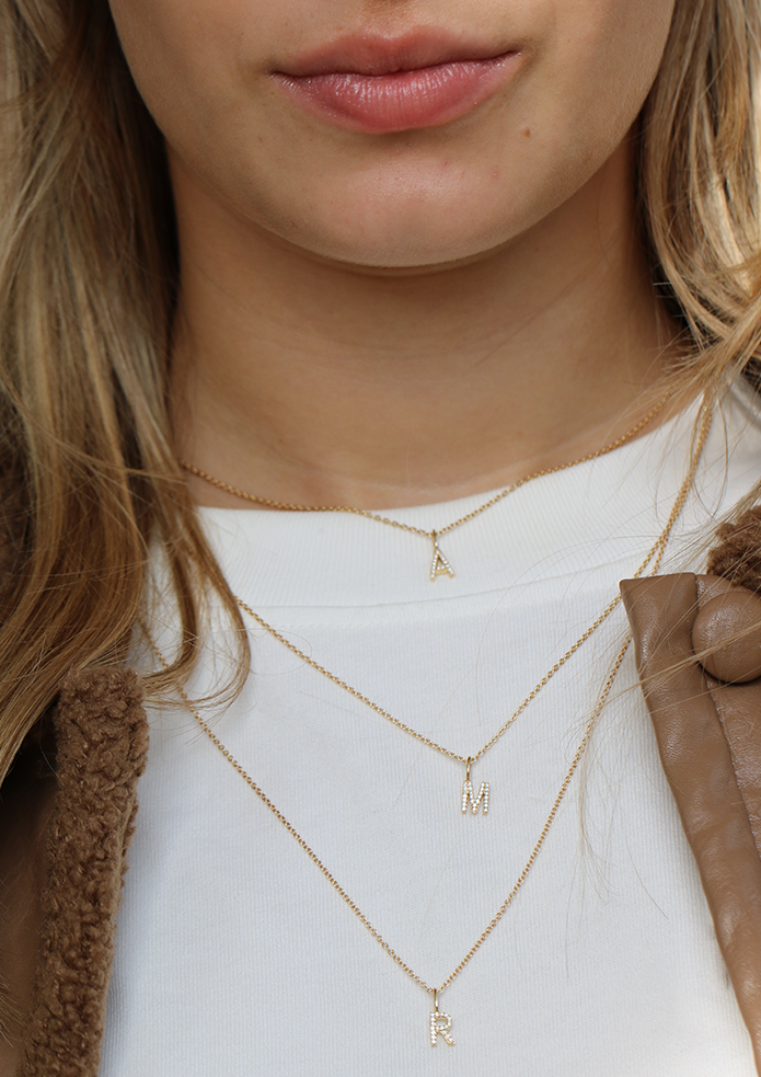 My G diamant vedhæng - 18kt Hvidguld