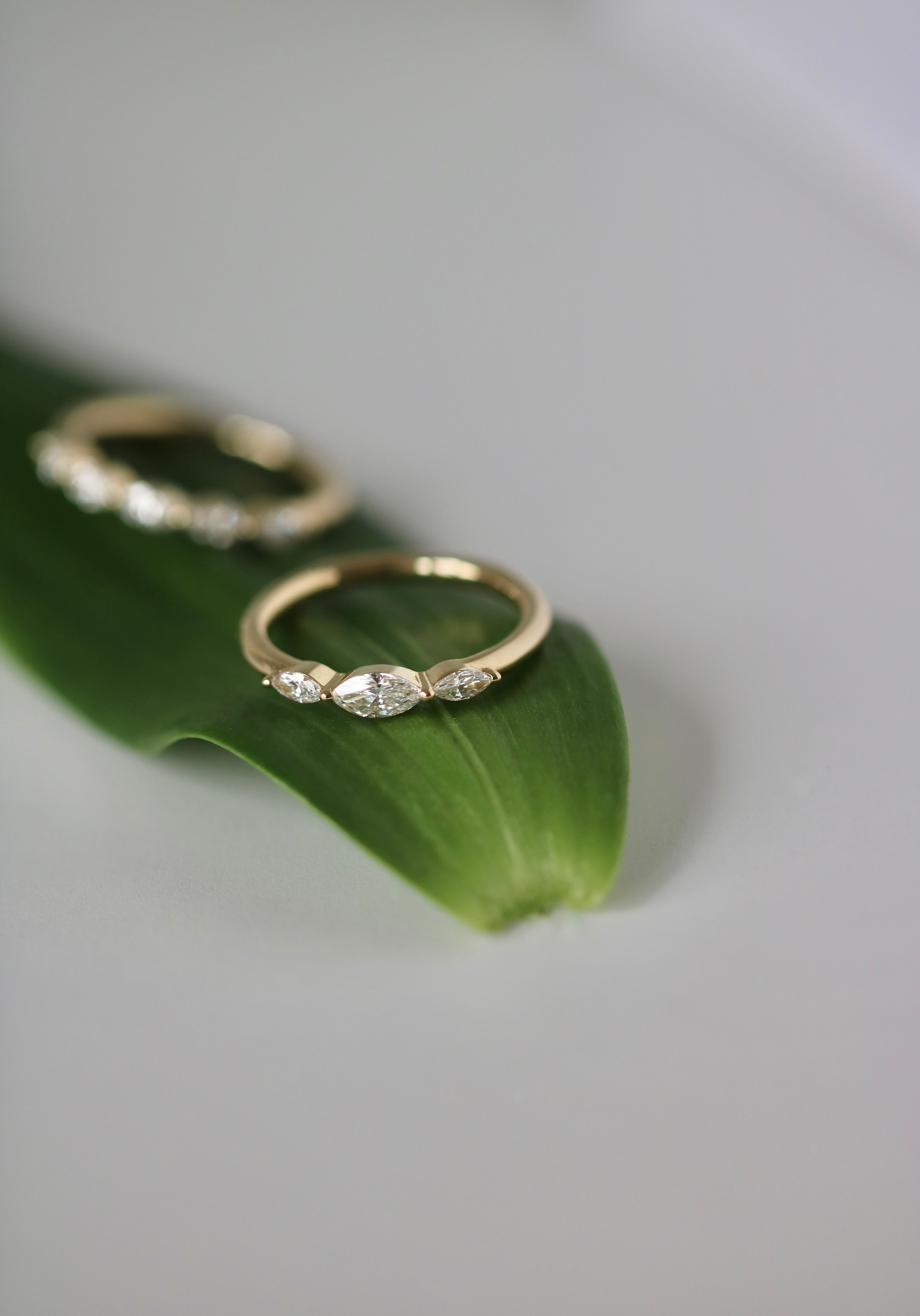 Meant to be her diamantring - 18kt Rødguld