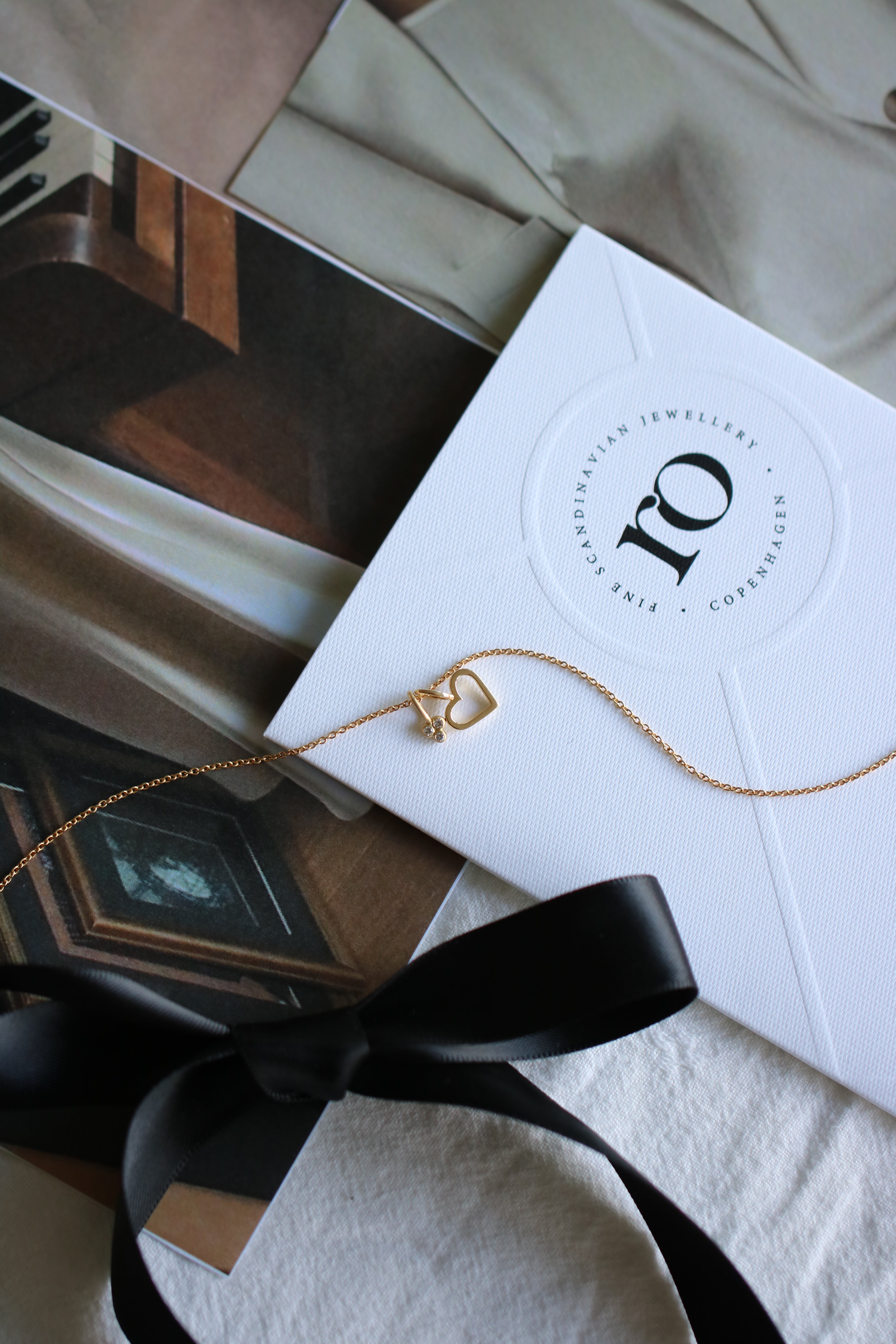 Symbols Open Heart vedhæng - 18kt Rødguld