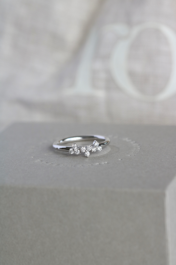 Fryd diamantring M - 18kt Hvidguld