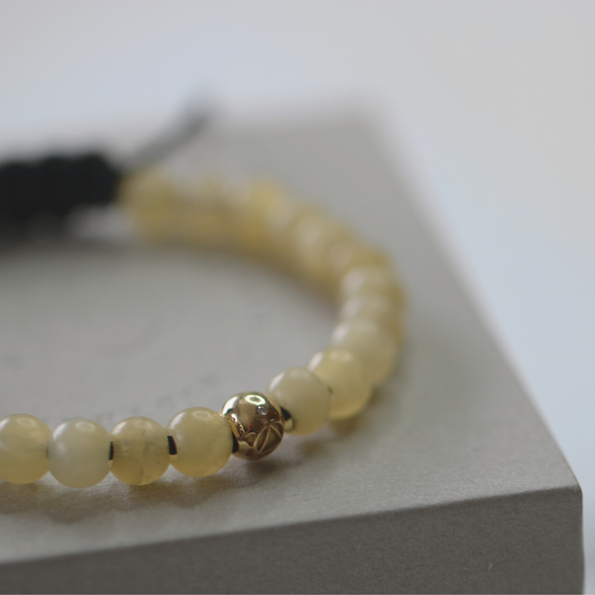 Inner Peace Solar Plexus Chakra armbånd - 18kt Rødguld