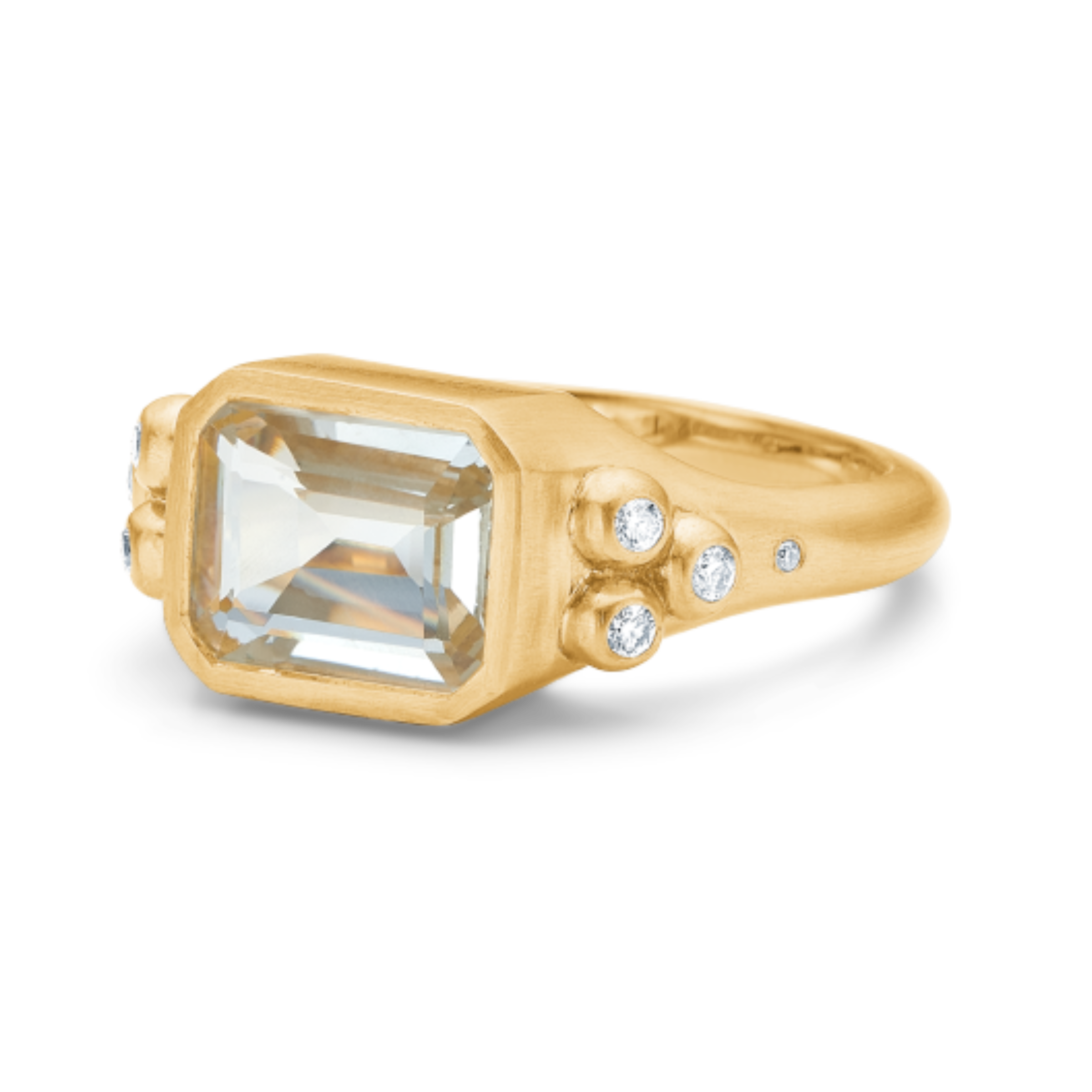 Orbit Octagon ring - 18kt Rødguld