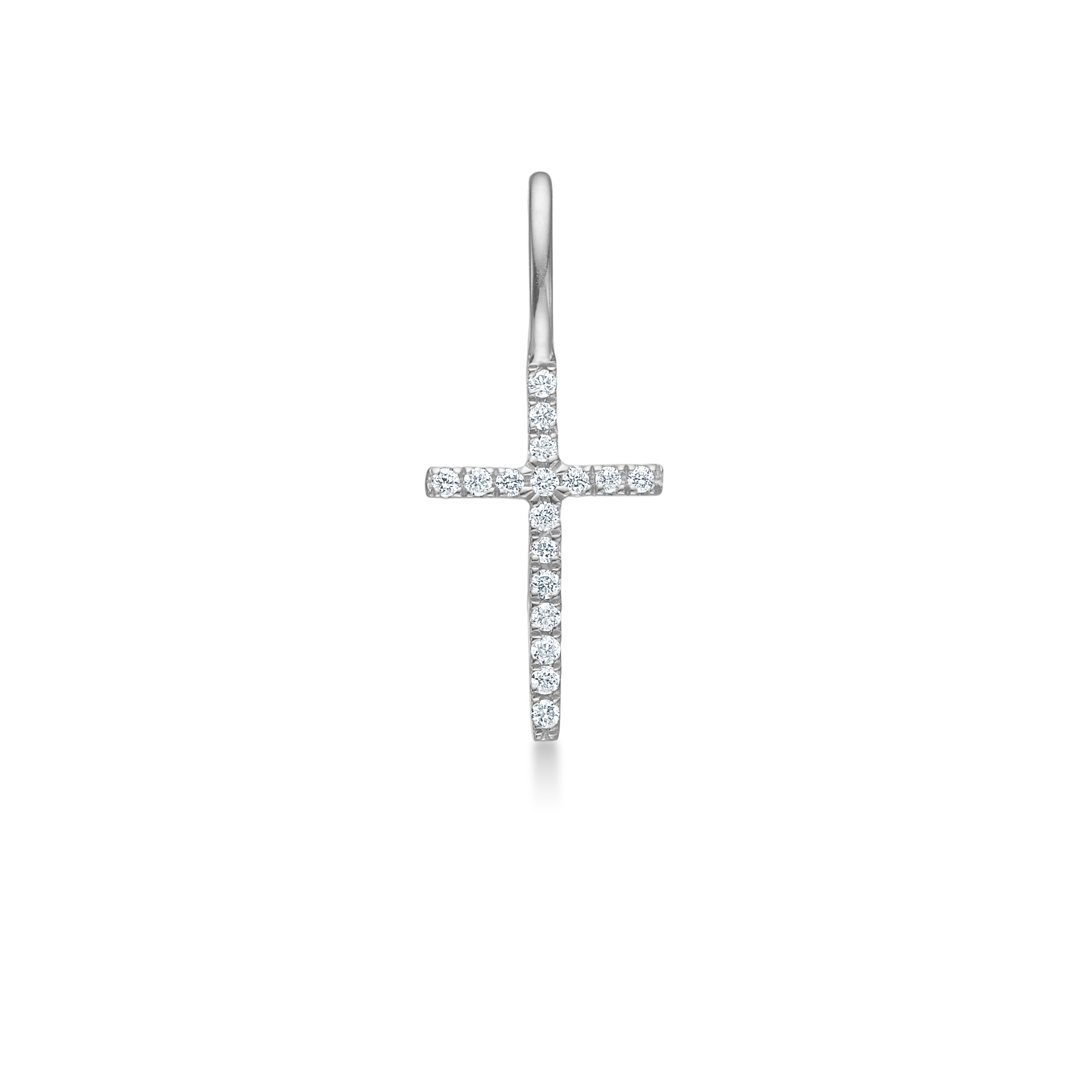 Symbols Kors Diamant vedhæng - 18kt Hvidguld