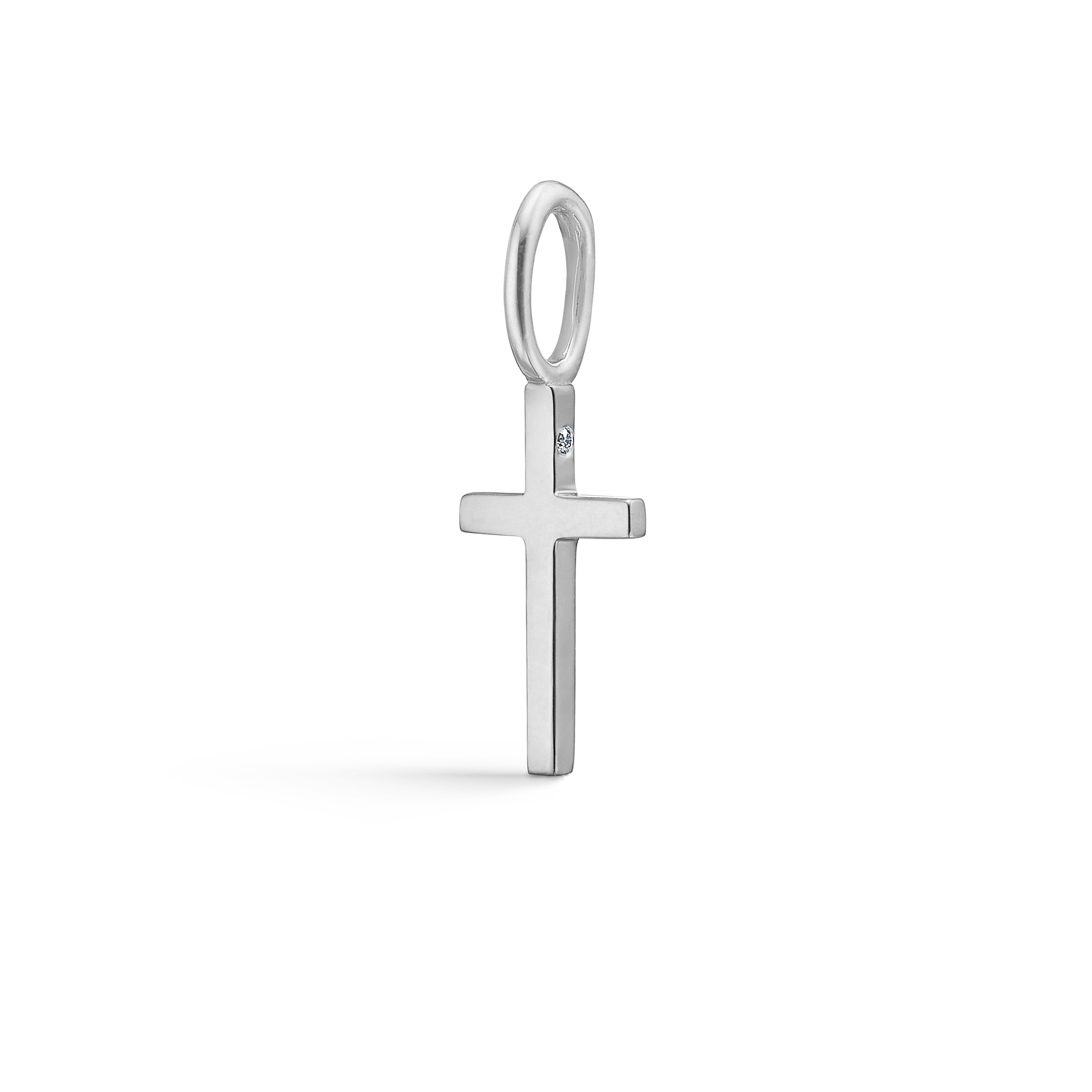 Symbols Kors vedhæng - 18kt Hvidguld