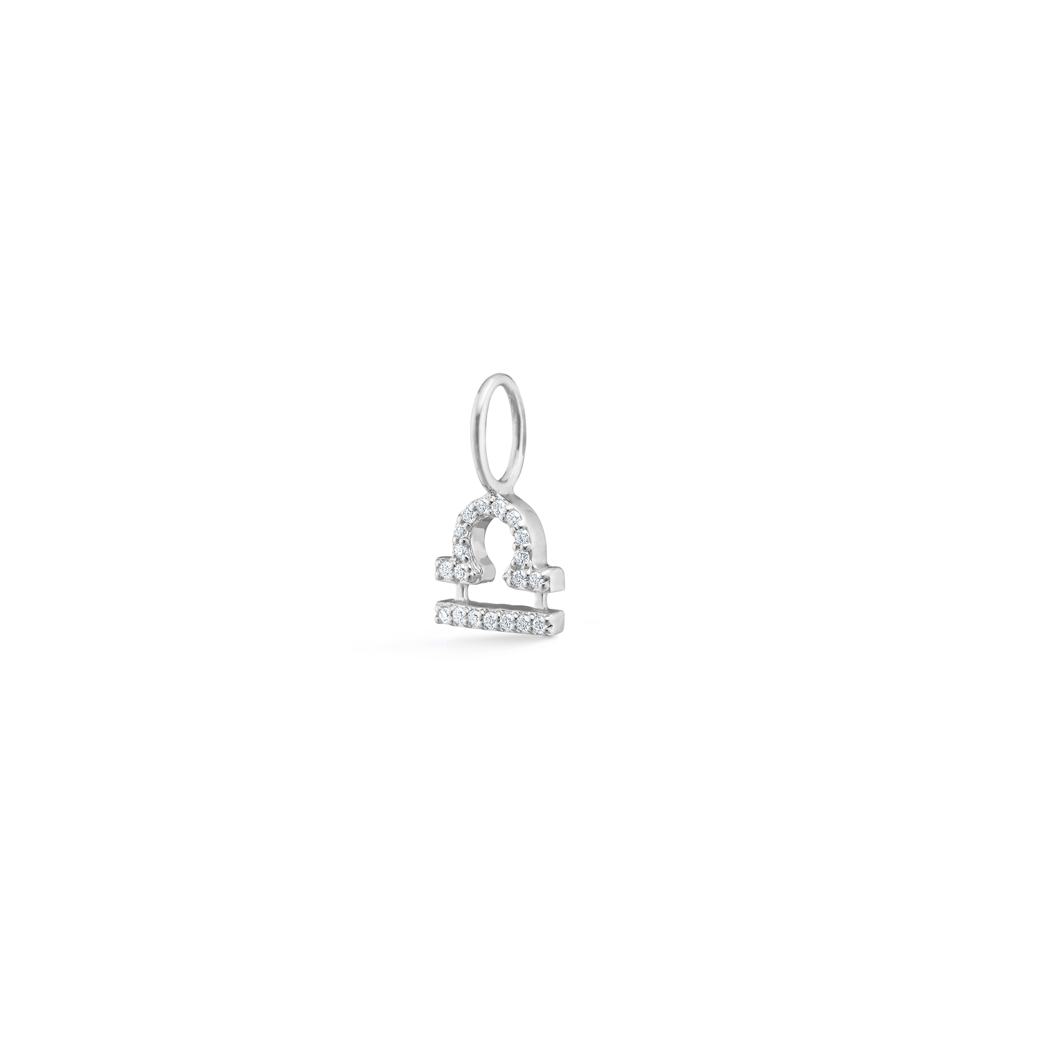 My Vægt diamant vedhæng - 18kt Hvidguld