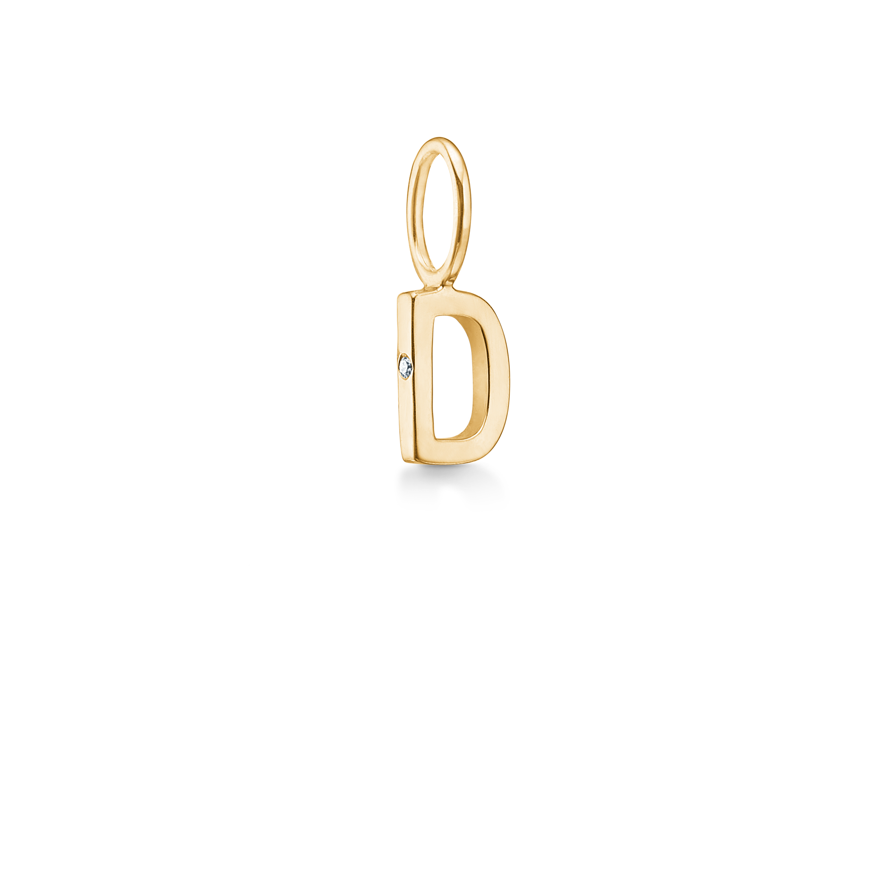 My D vedhæng - 18kt Rødguld