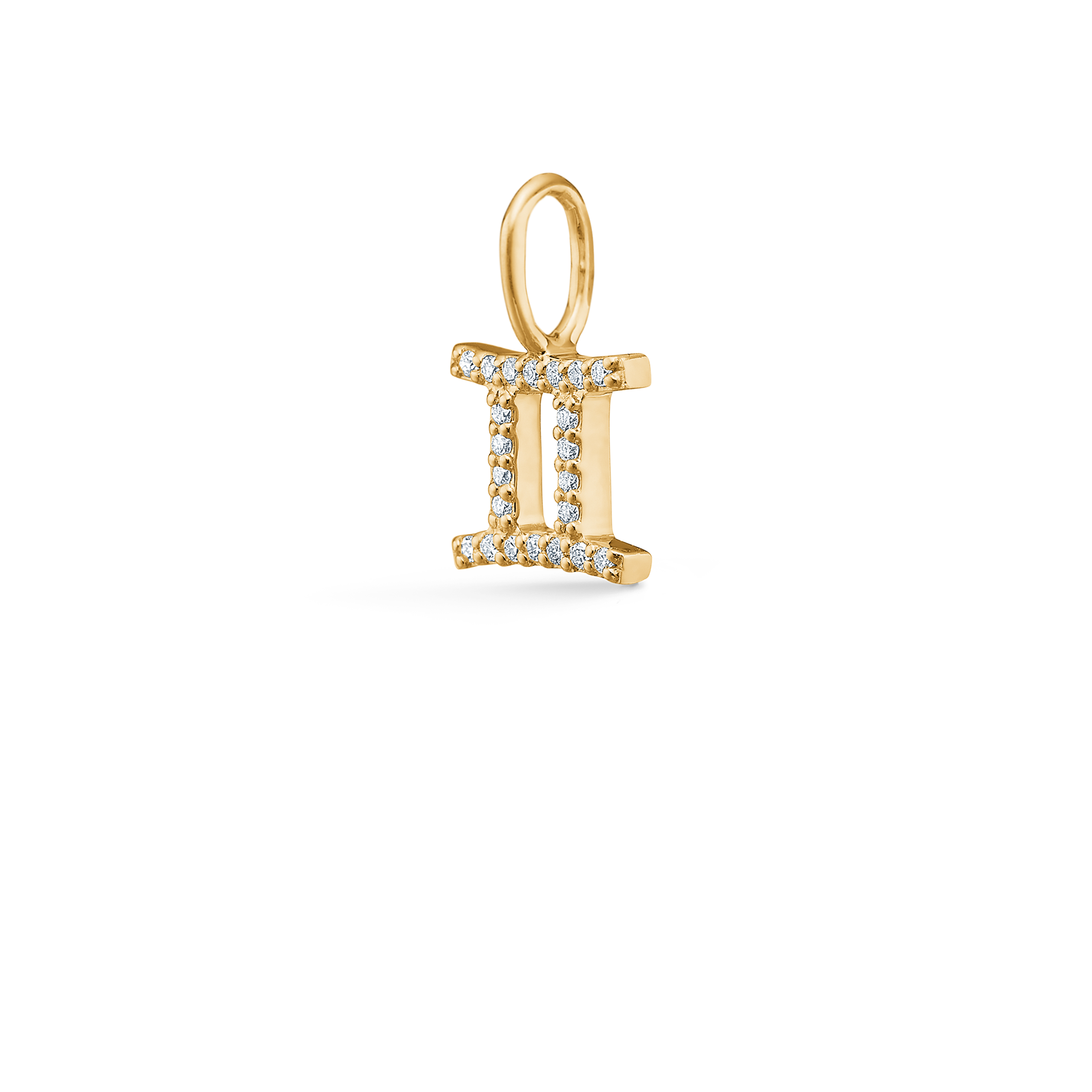 My Tvilling diamant vedhæng - 18kt Rødguld