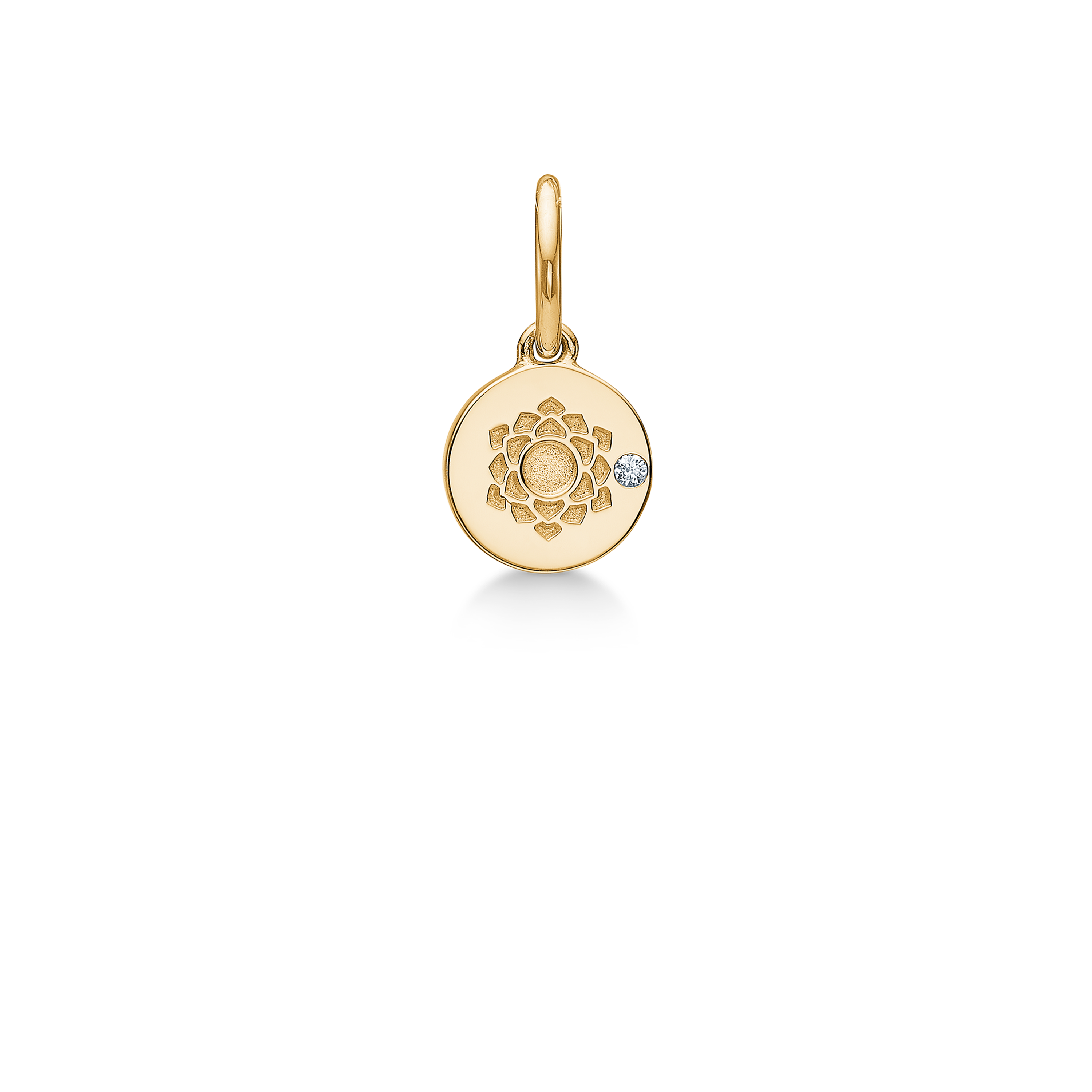 Inner Peace Kronechakra vedhæng - 18kt Rødguld