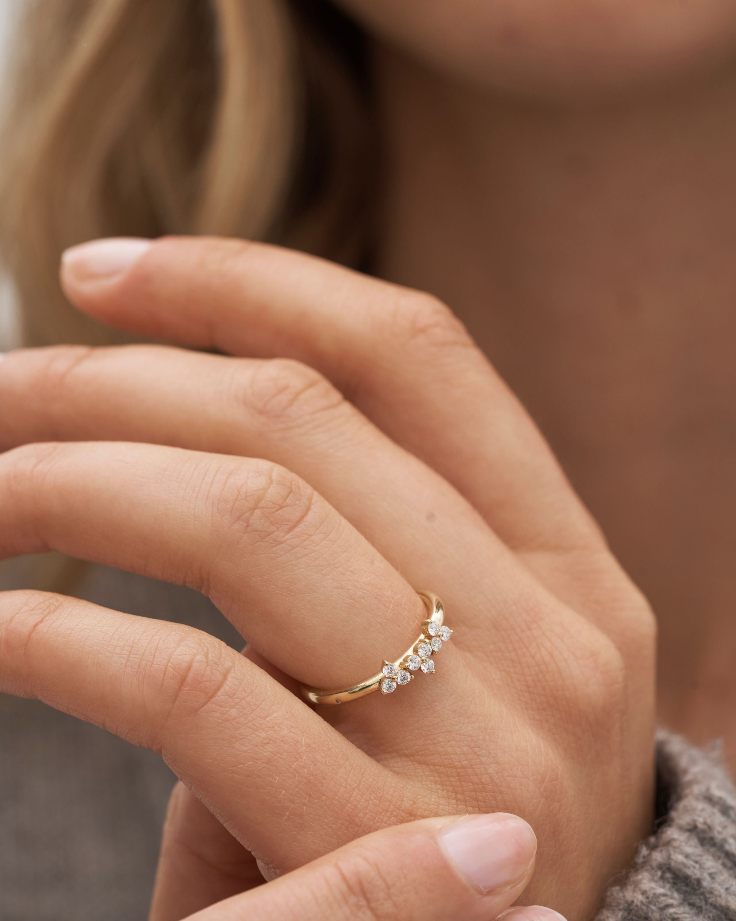 Fryd diamantring M - 18kt Rødguld
