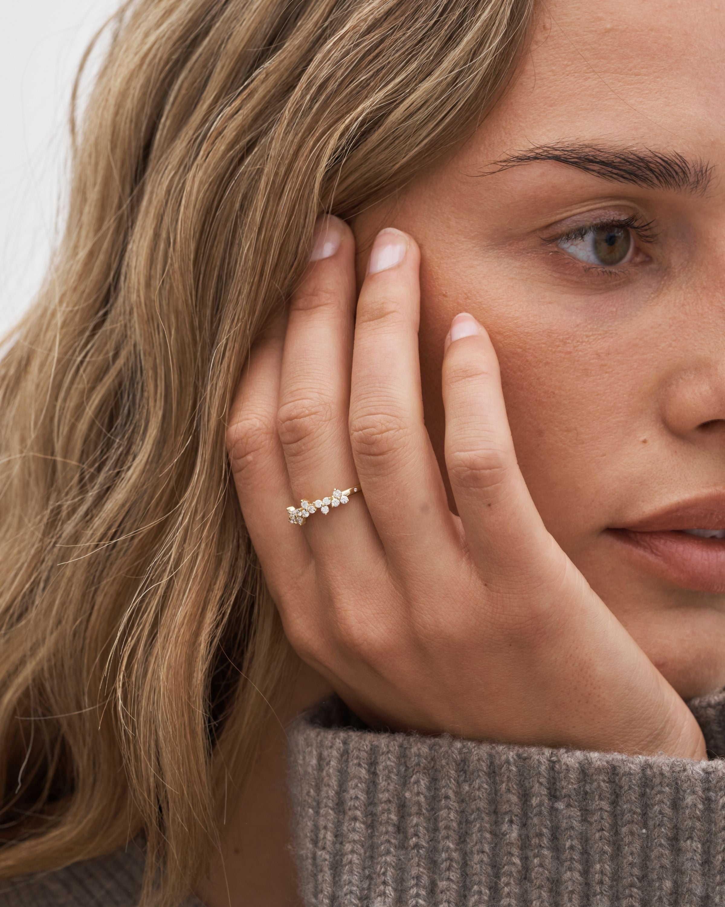 Fryd diamantring L - 18kt Rødguld