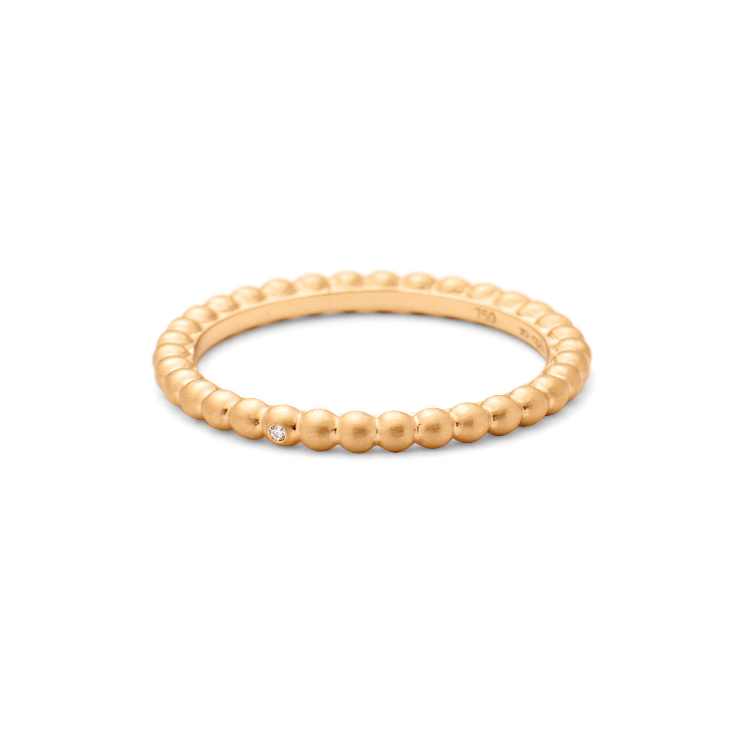 Orbit Dot ring - 18kt Rødguld