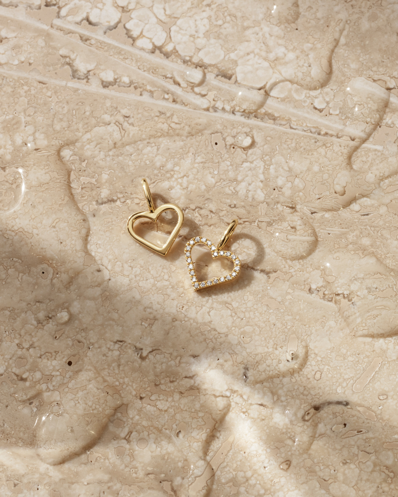 Symbols Open Heart diamantvedhæng - 18kt Hvidguld
