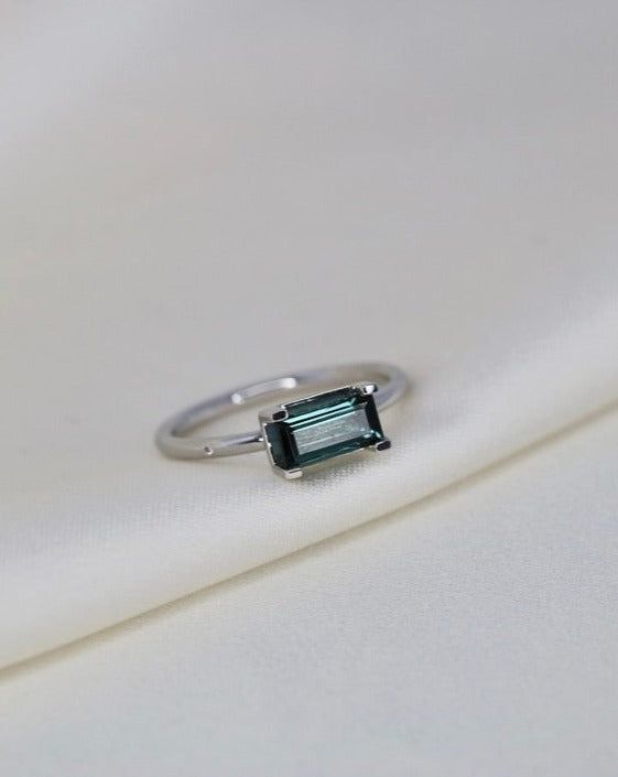 Nord Green ring - 18kt Hvidguld