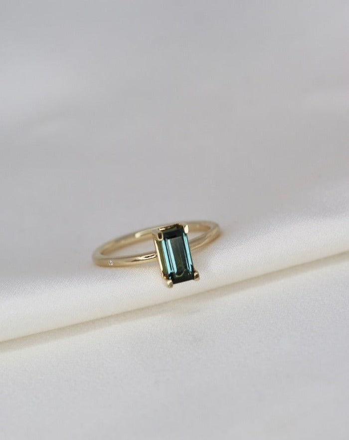 Nord Green ring turned - 18kt Rødguld