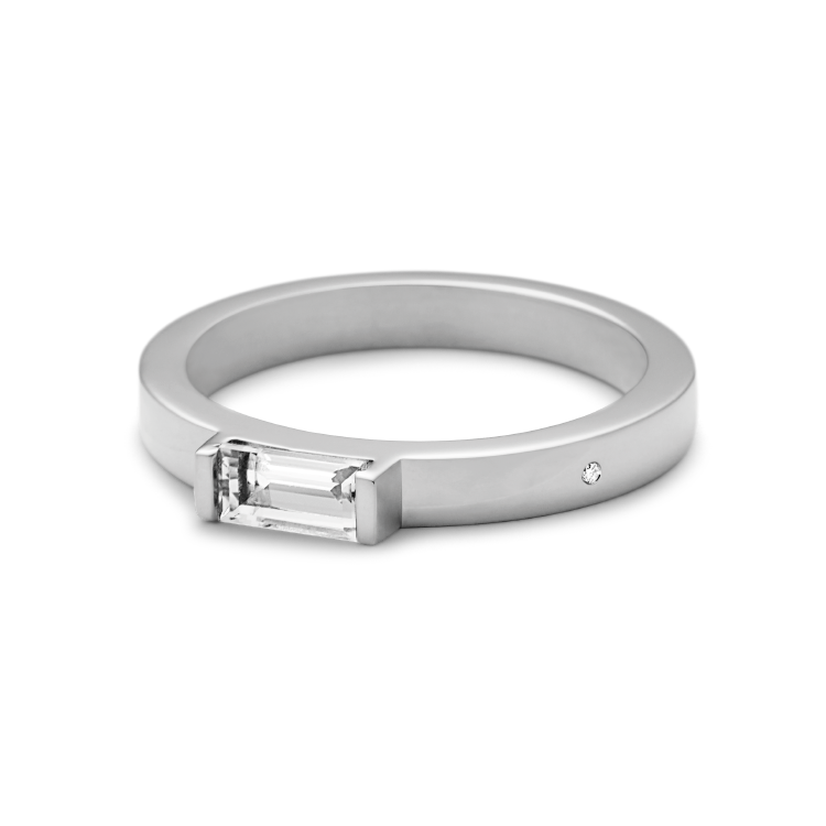 Meant to Be Her True Love band - 18kt Hvidguld