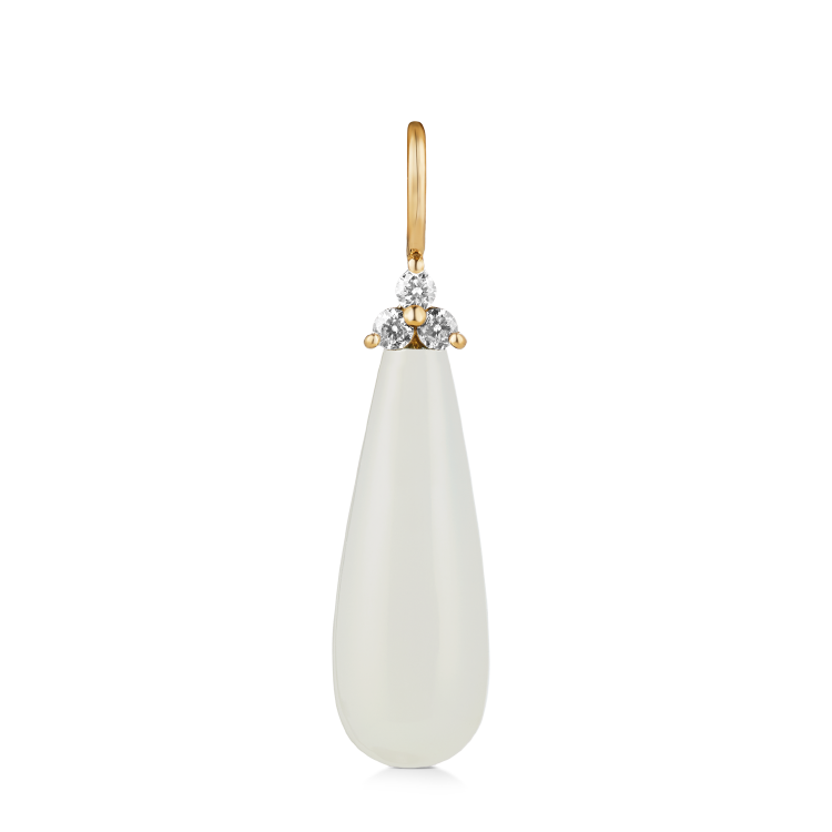 Fryd White vedhæng - 18kt Rødguld