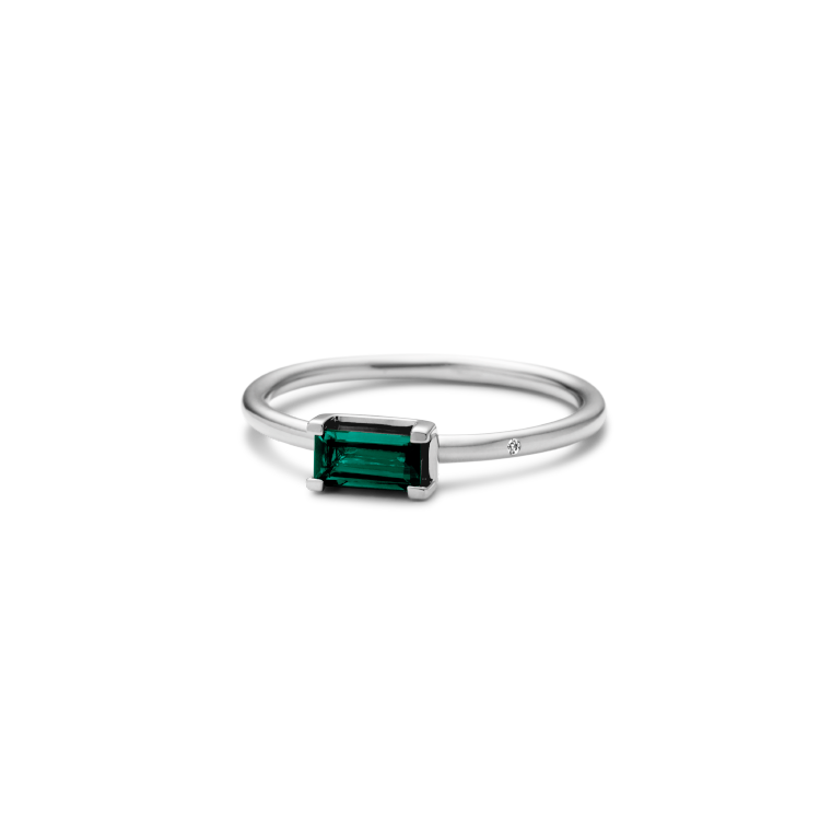 Nord Green ring S - 18kt Hvidguld