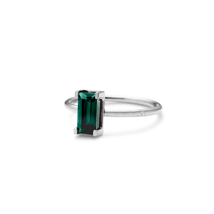 Nord Green ring turned - 18kt Hvidguld