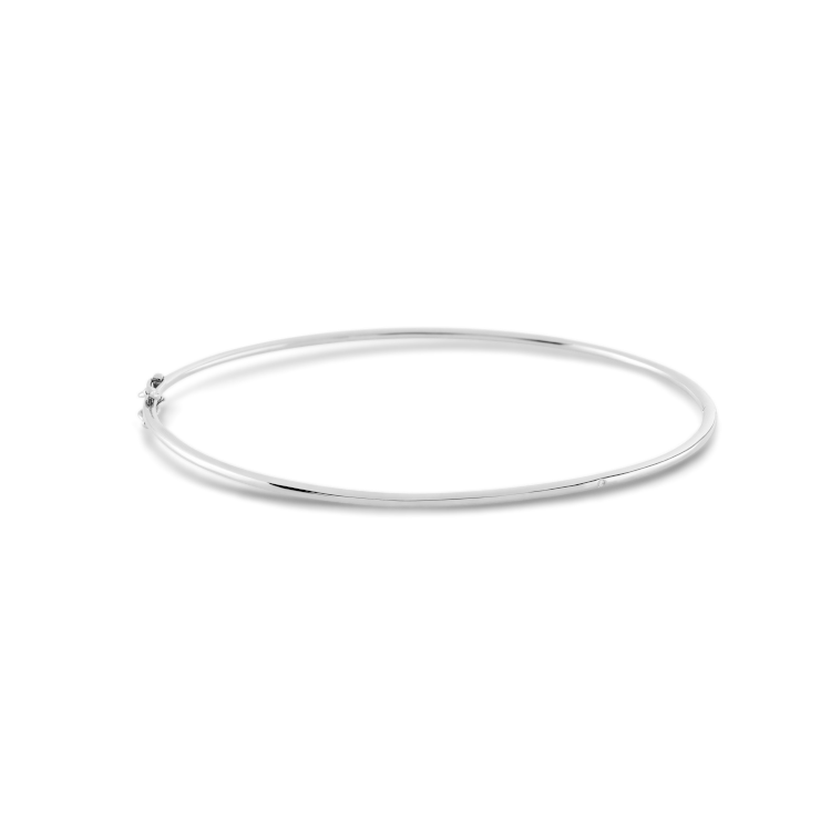 Raw armring - 18kt Hvidguld