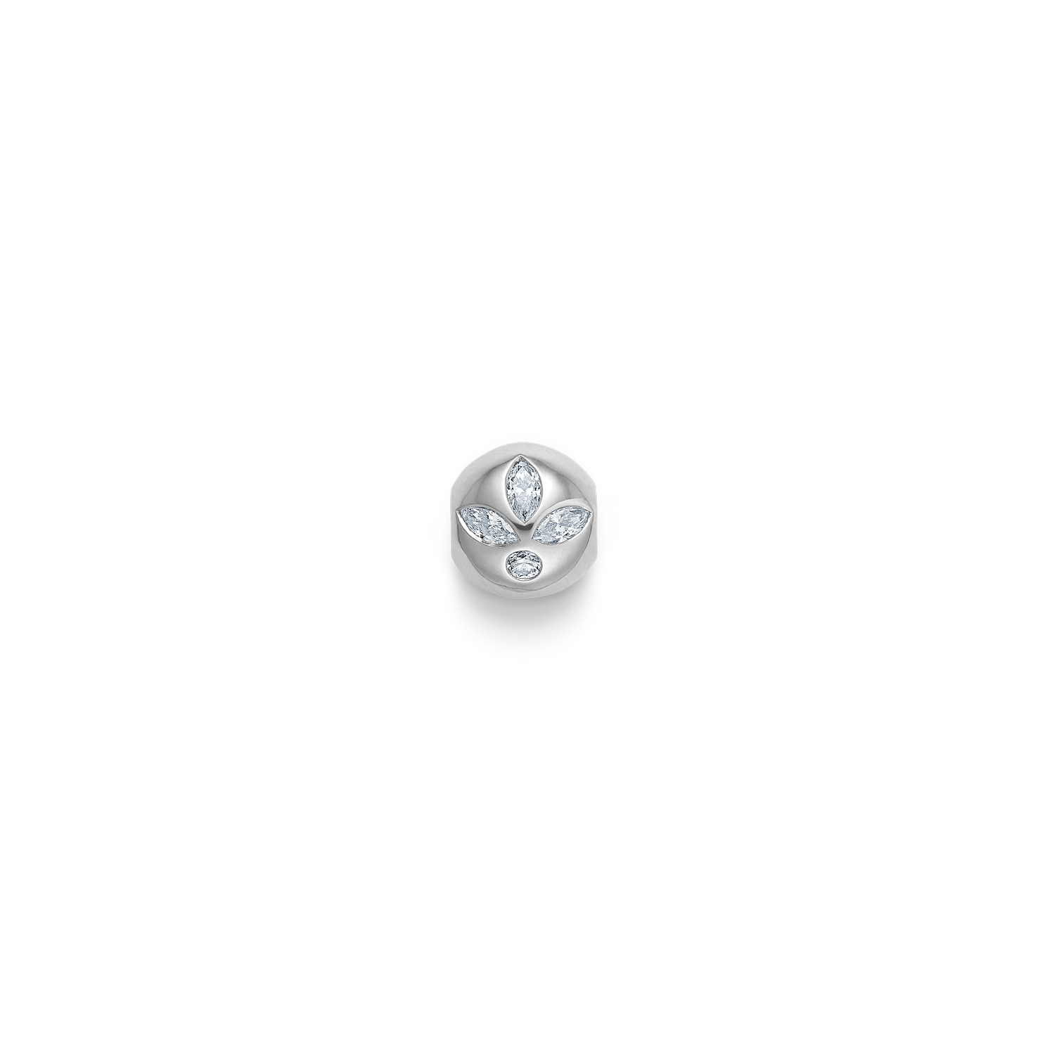 Inner Peace Diamant Lotus perle - 18kt Hvidguld