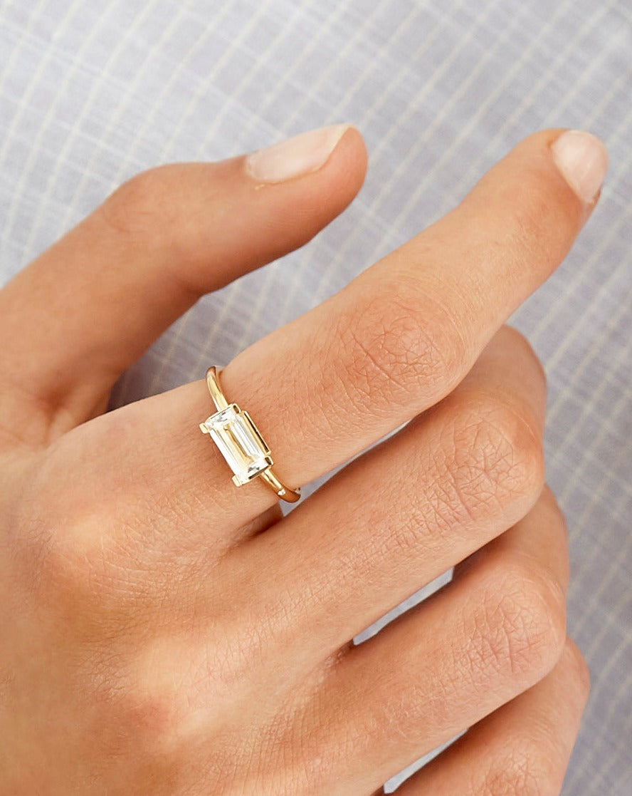 Nord White ring - 18kt Rødguld