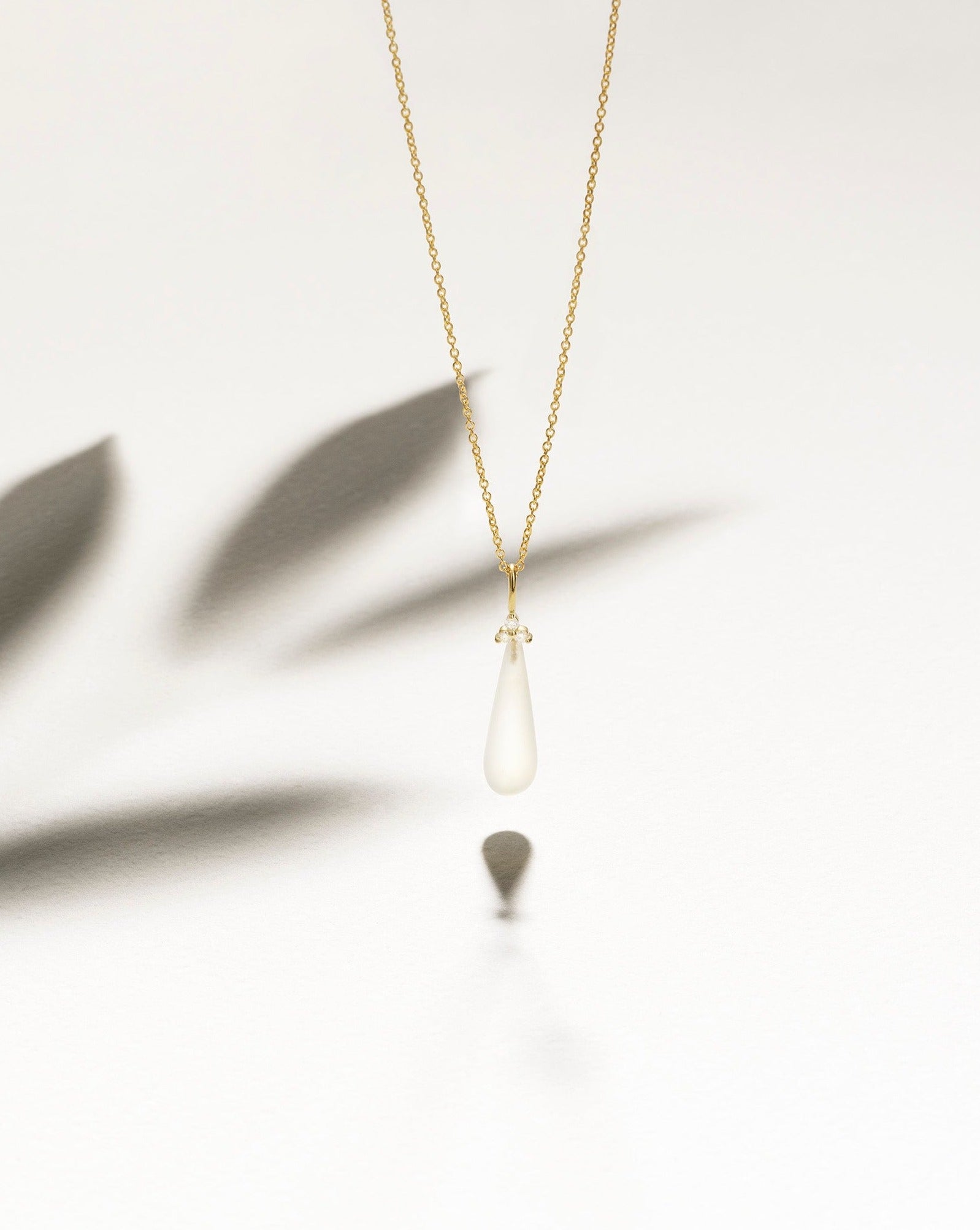 Fryd White vedhæng - 18kt Rødguld