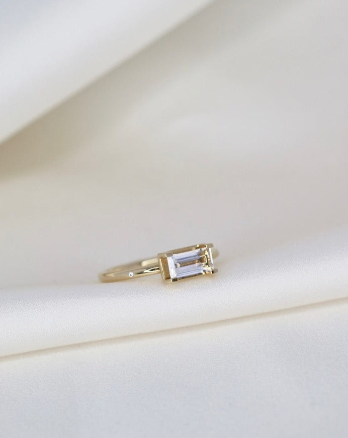 Nord White ring - 18kt Rødguld