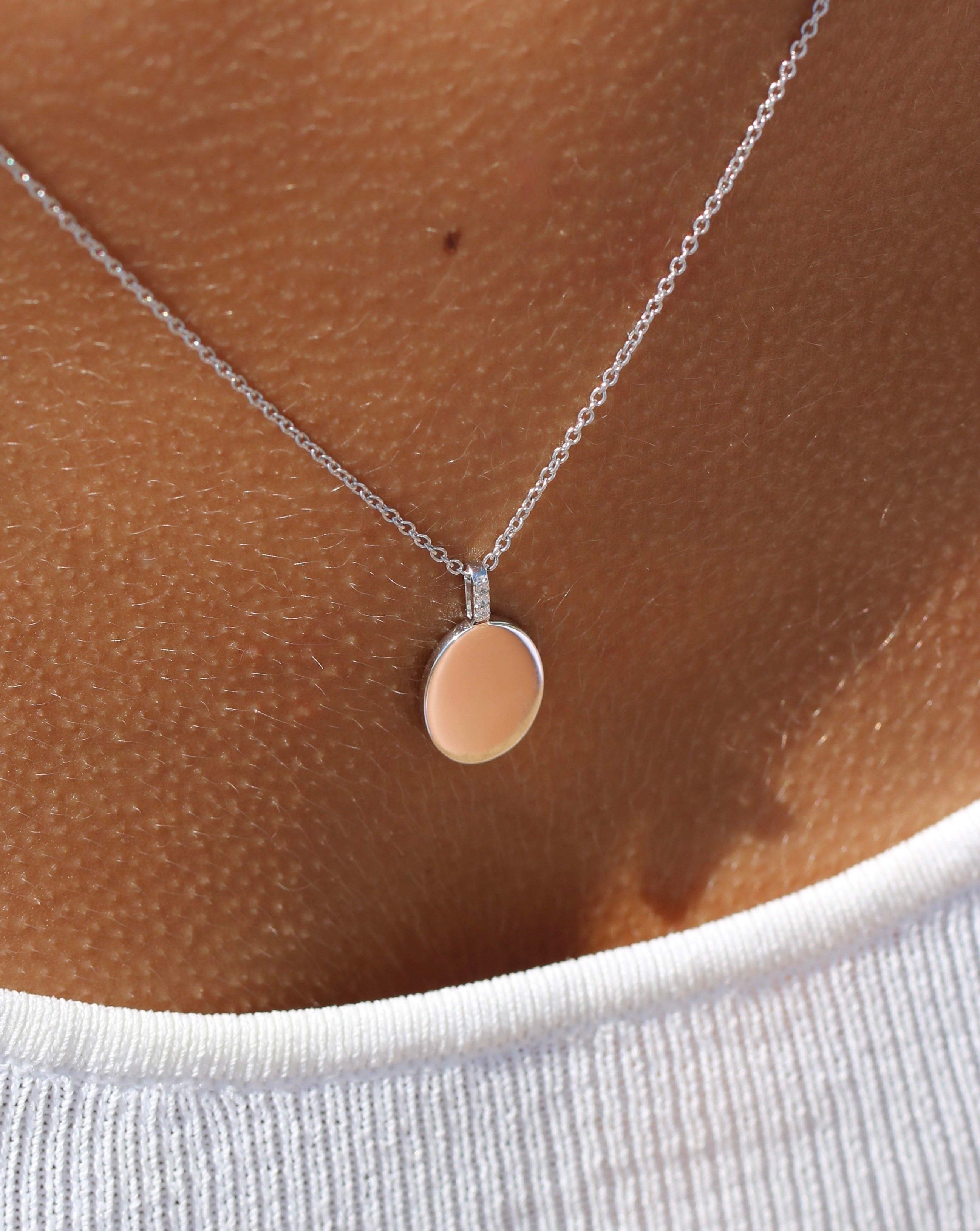 Signet diamant vedhæng