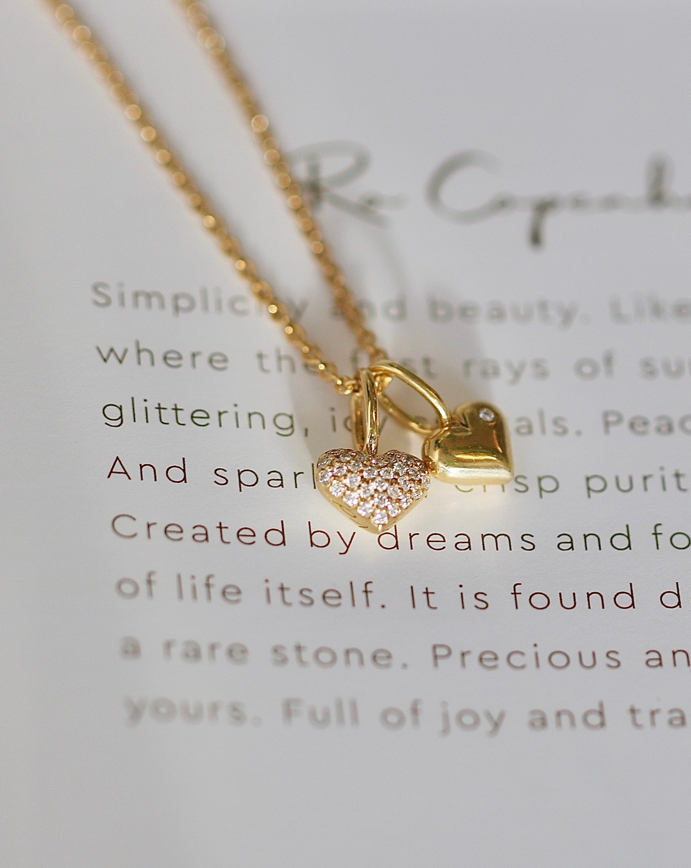 Symbols My Heart vedhæng - 18kt Rødguld