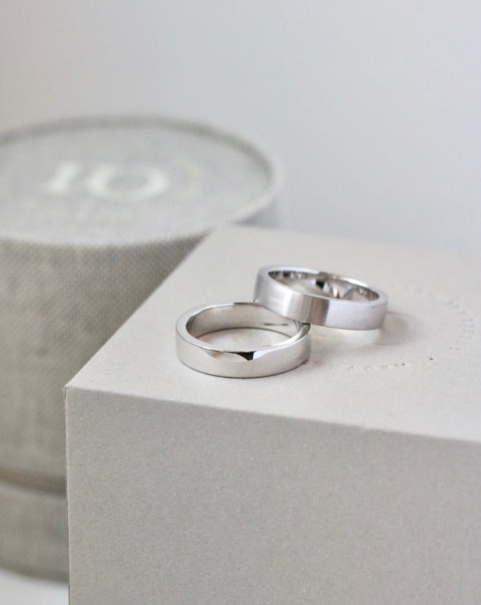 Meant to Be His True Love band - 18kt Hvidguld