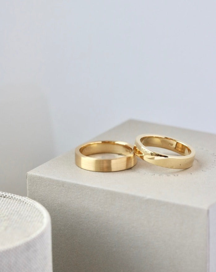 Meant to Be His True Love band - 18kt Rødguld