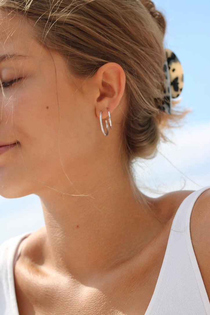 Rock Classic Creol M - 18kt Hvidguld