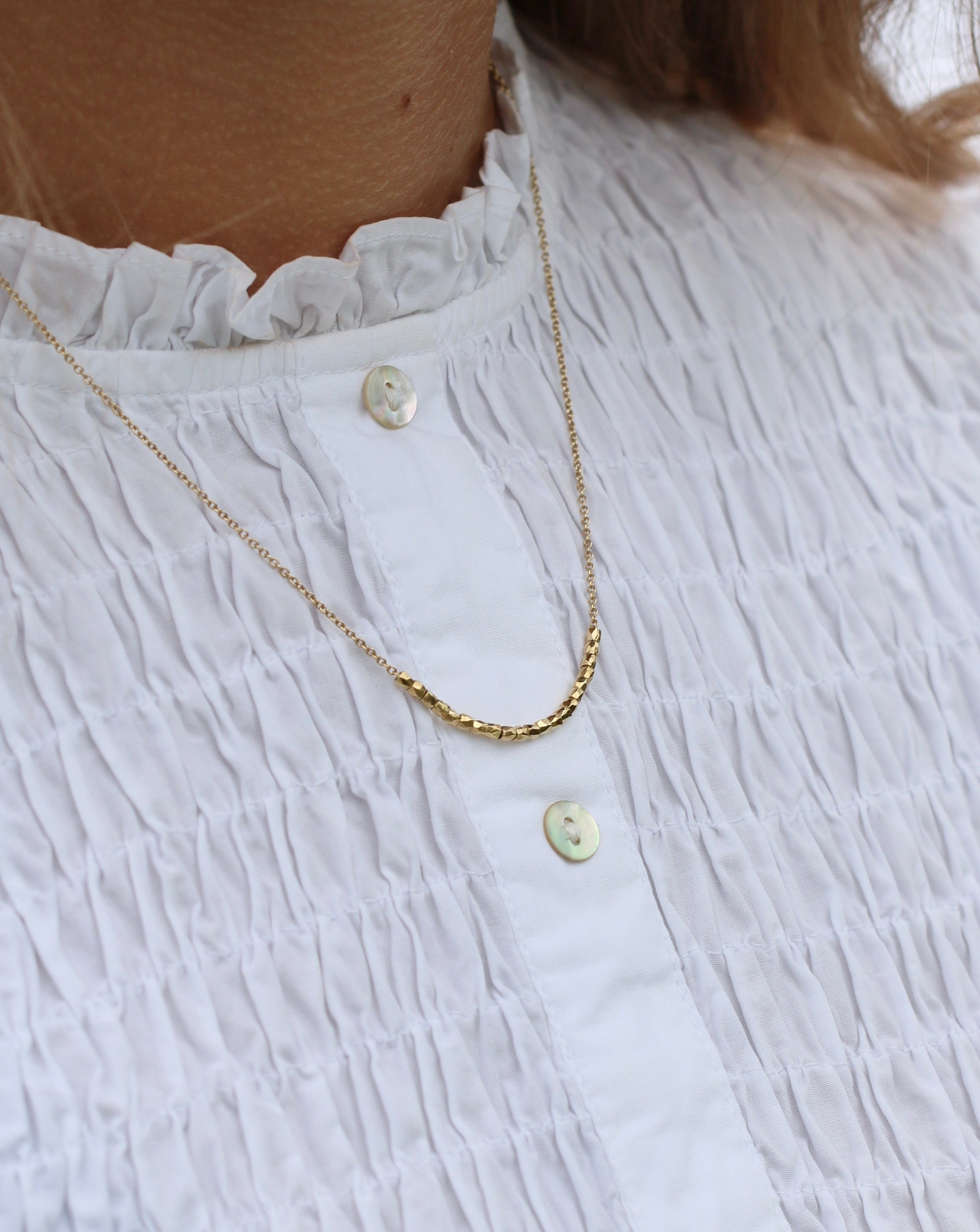 Rock Beads Me halskæde 45 cm - 18kt Rødguld