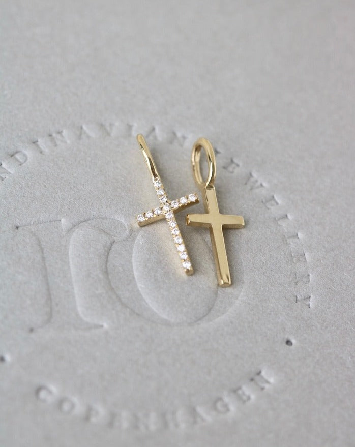 Symbols Kors vedhæng - 18kt Rødguld