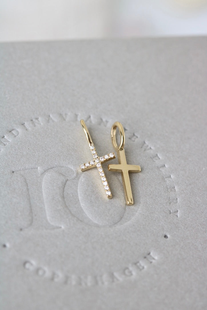 Symbols Kors Diamant vedhæng - 18kt Rødguld
