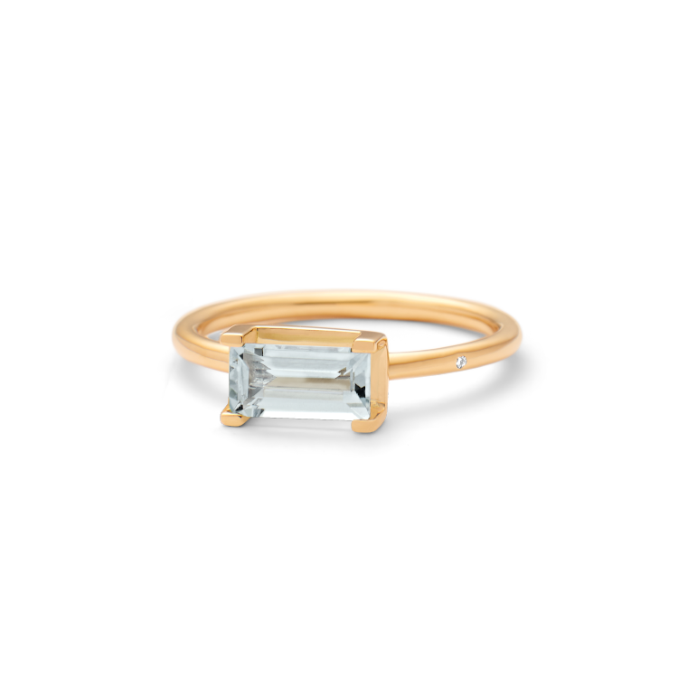 Nord Blue ring - 18kt Rødguld