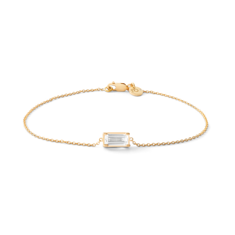 Nord White armbånd - 18kt Rødguld