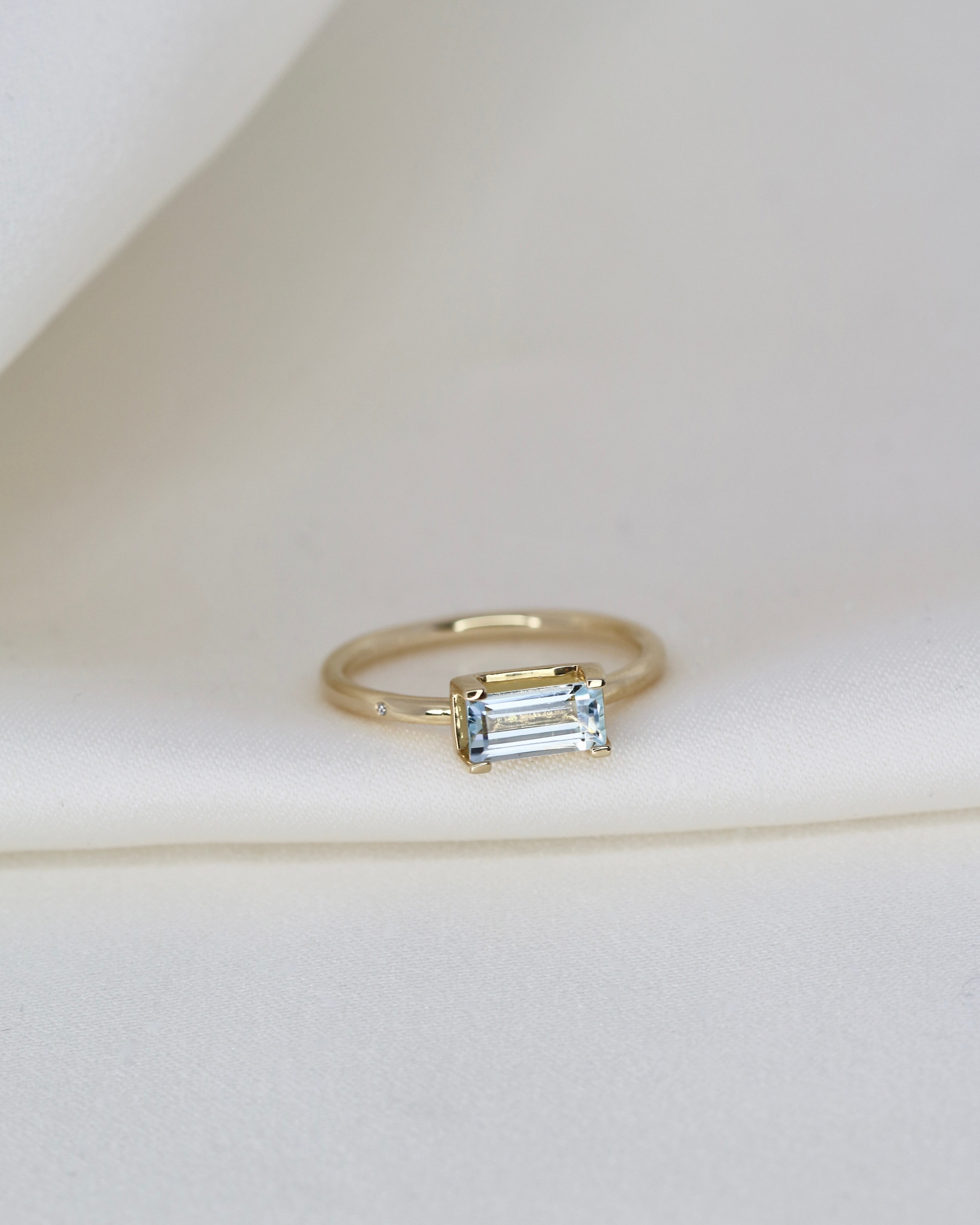 Nord Blue ring - 18kt Rødguld