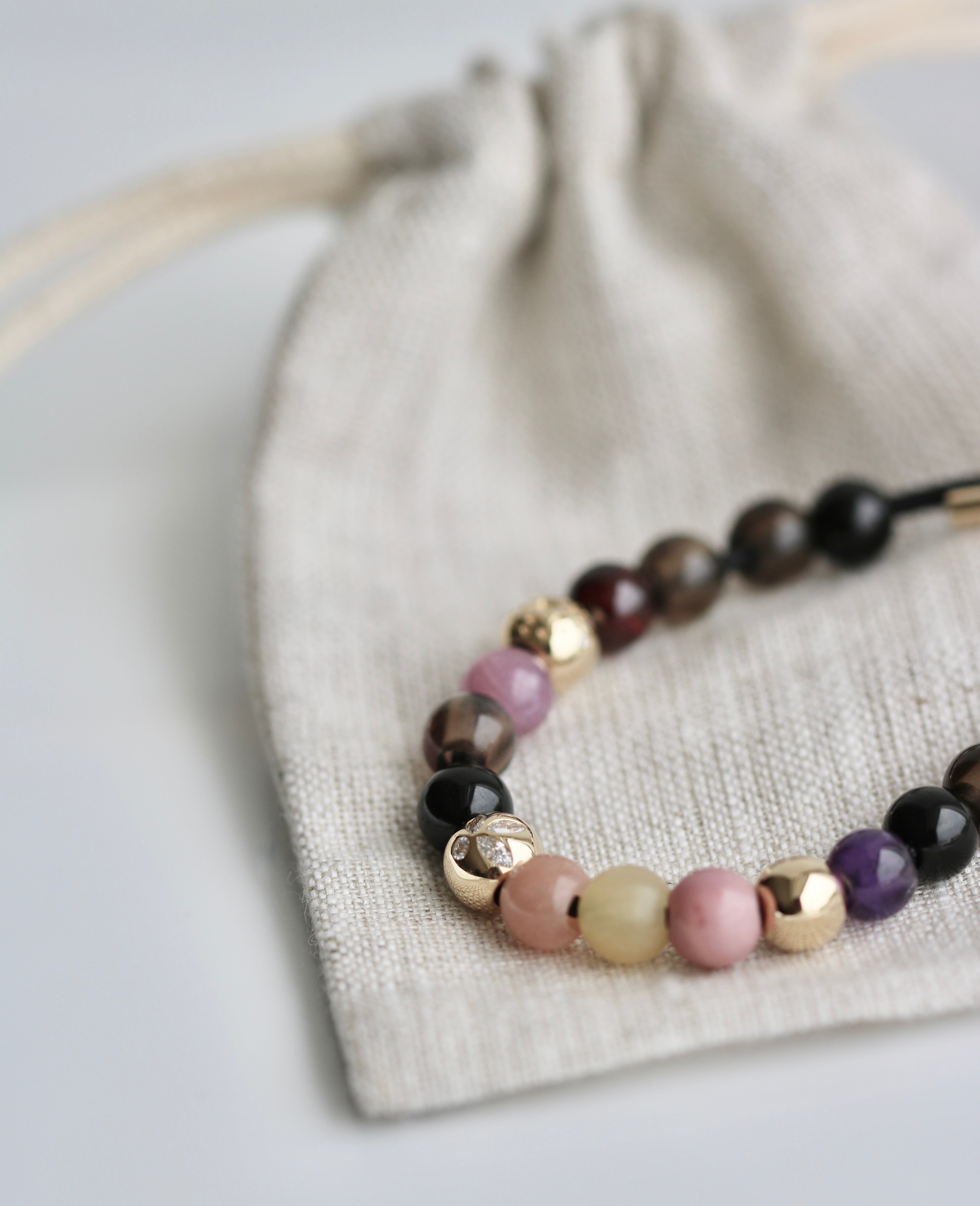 Inner Peace Diamant Lotus perle - 18kt Rødguld