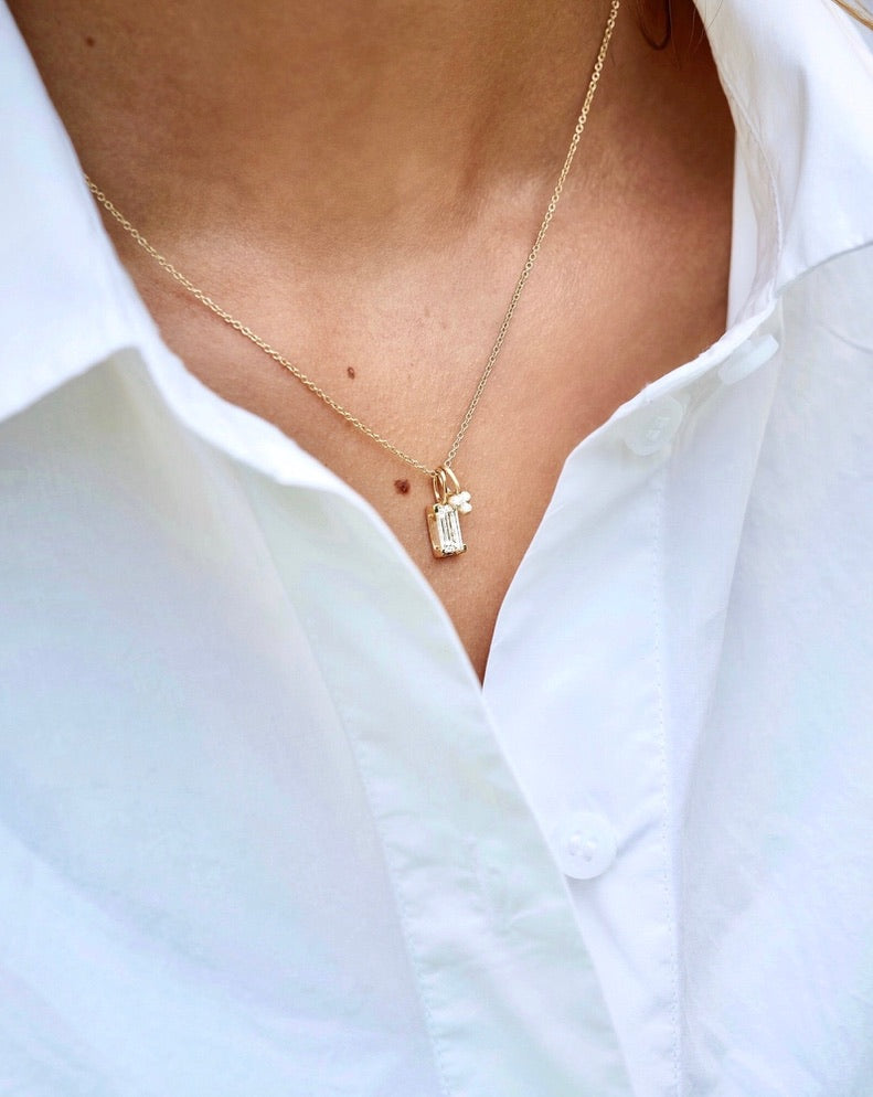 Nord Pink vedhæng - 18kt Hvidguld